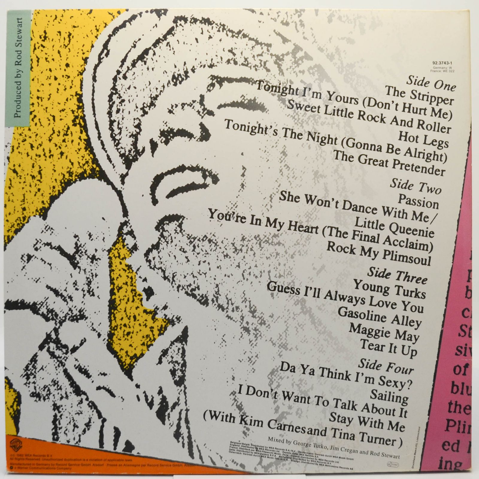 Rod Stewart — Absolutely Live (2LP), 1982