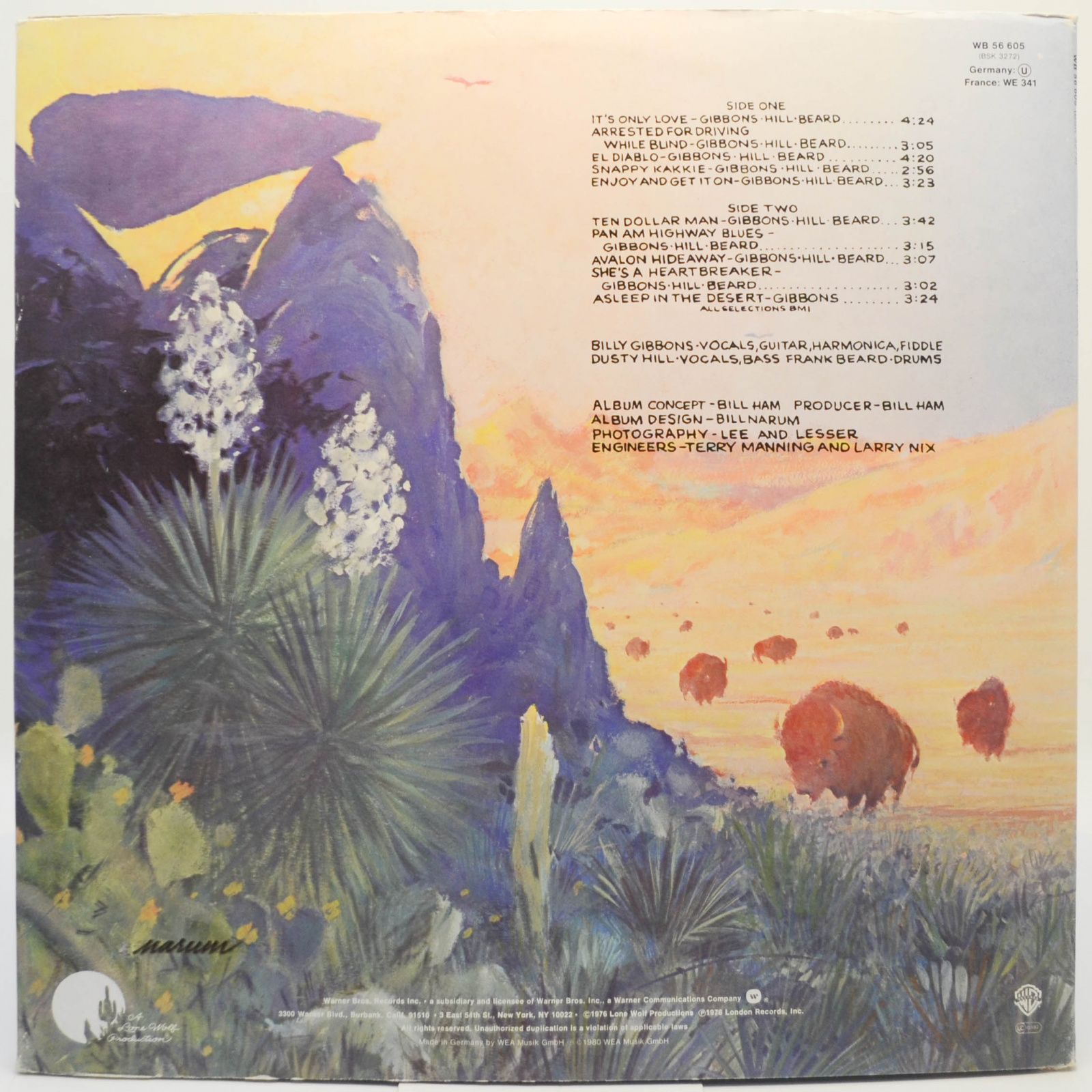 ZZ Top — Tejas, 1976