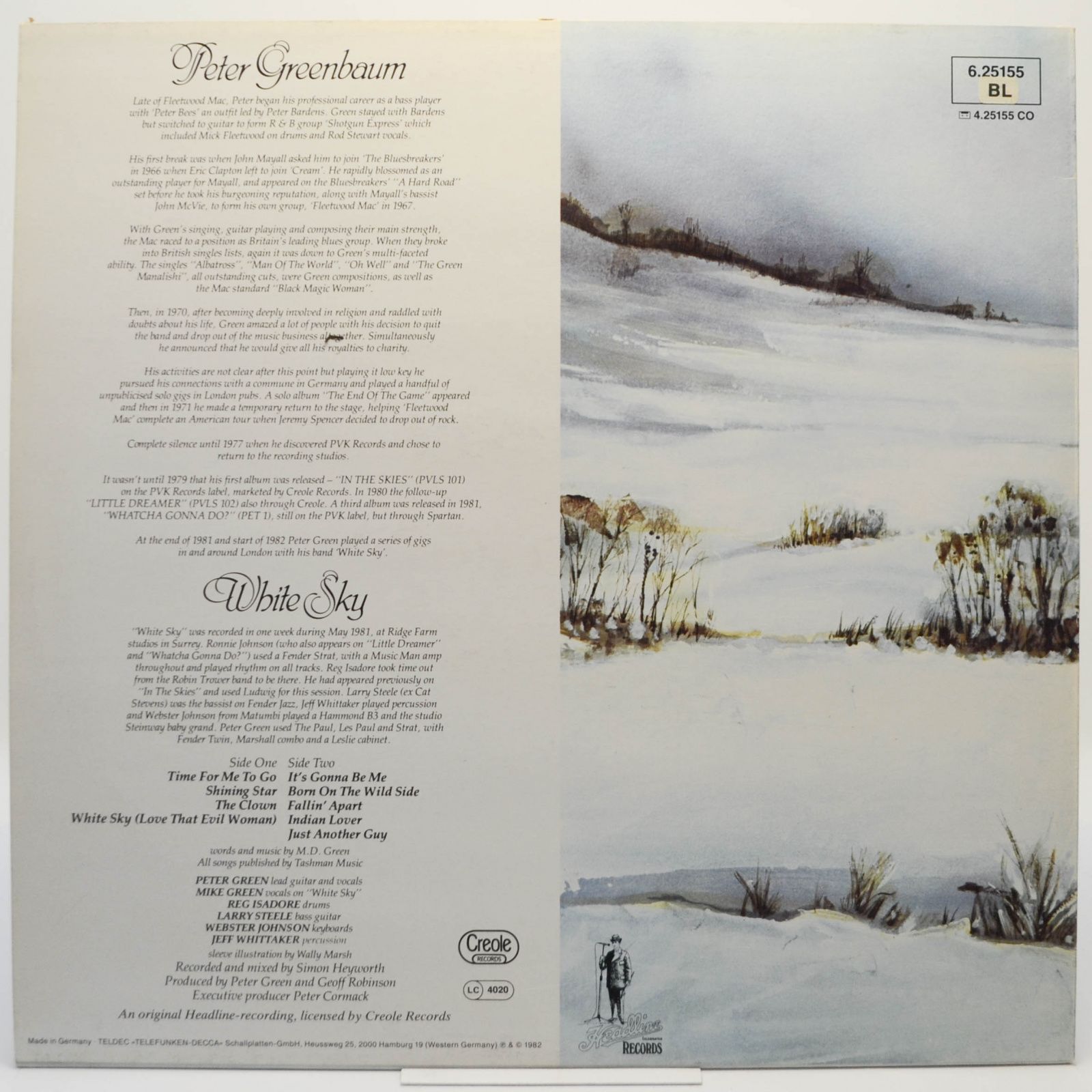 Peter Green — White Sky, 1982