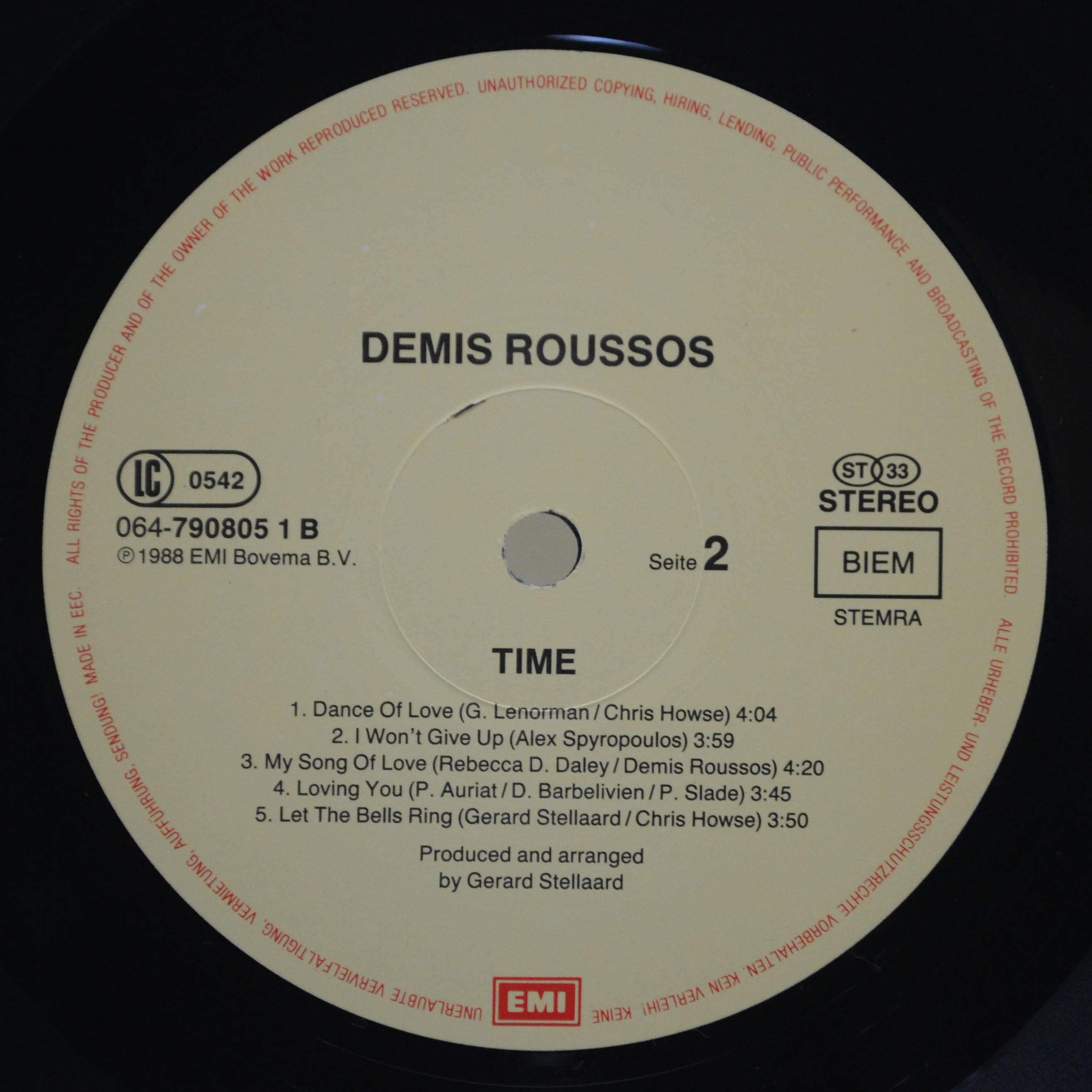 Demis Roussos — Time, 1988