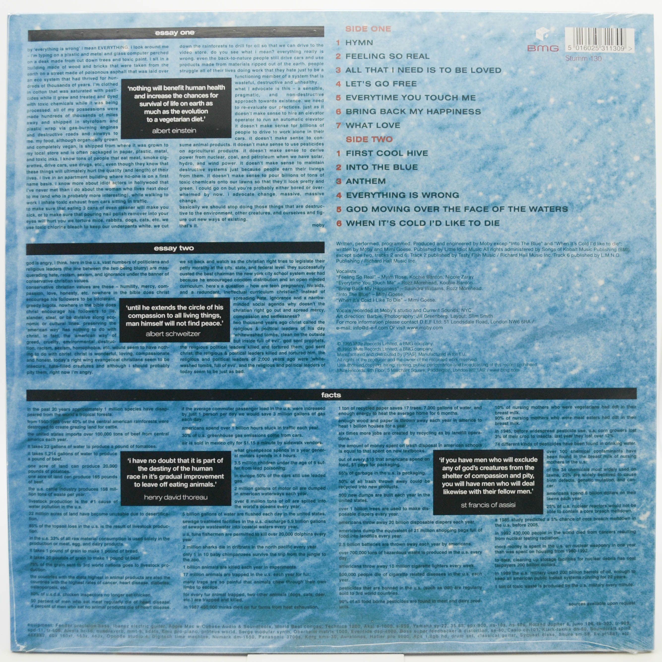 Moby — Everything Is Wrong (UK), 1995