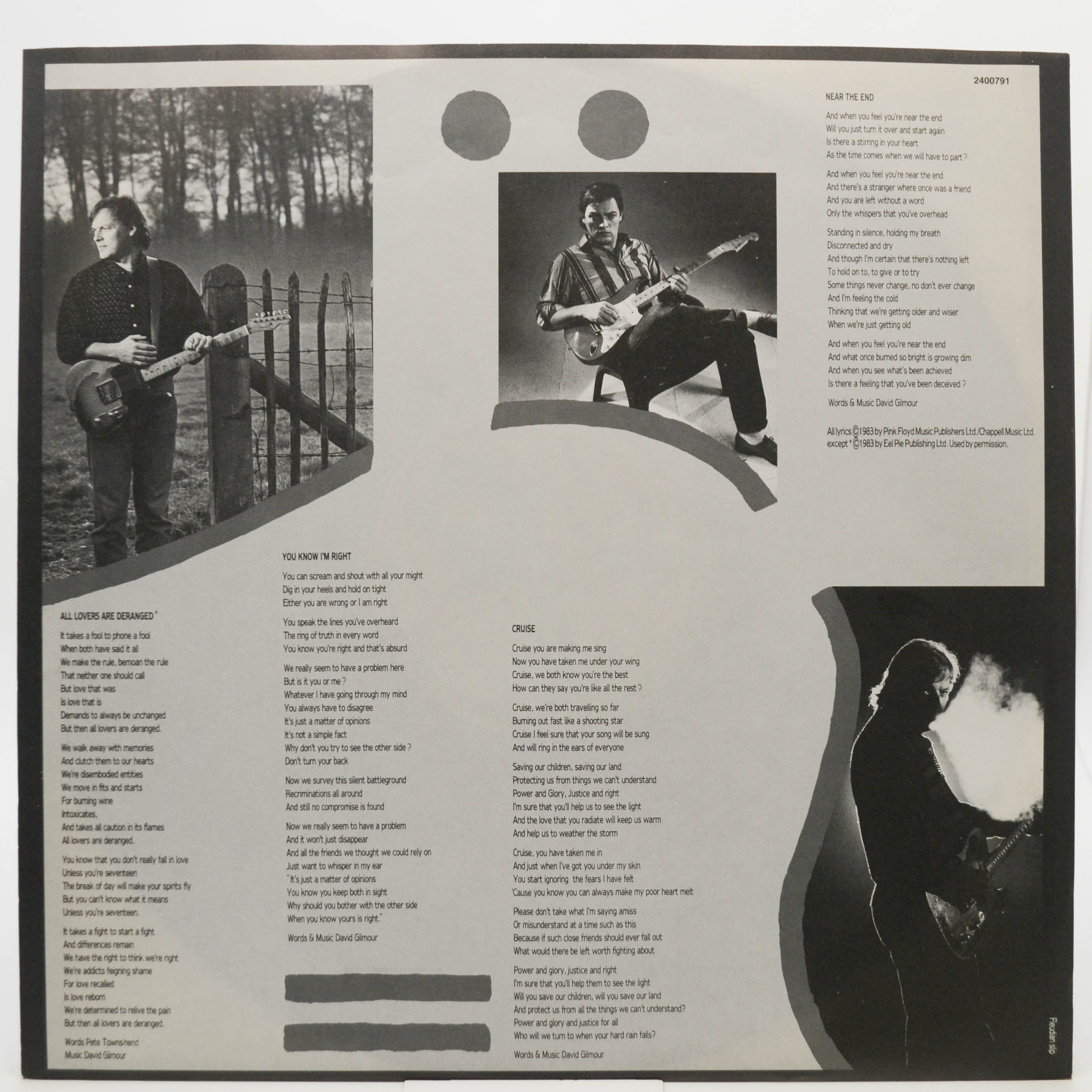 David Gilmour — About Face, 1984