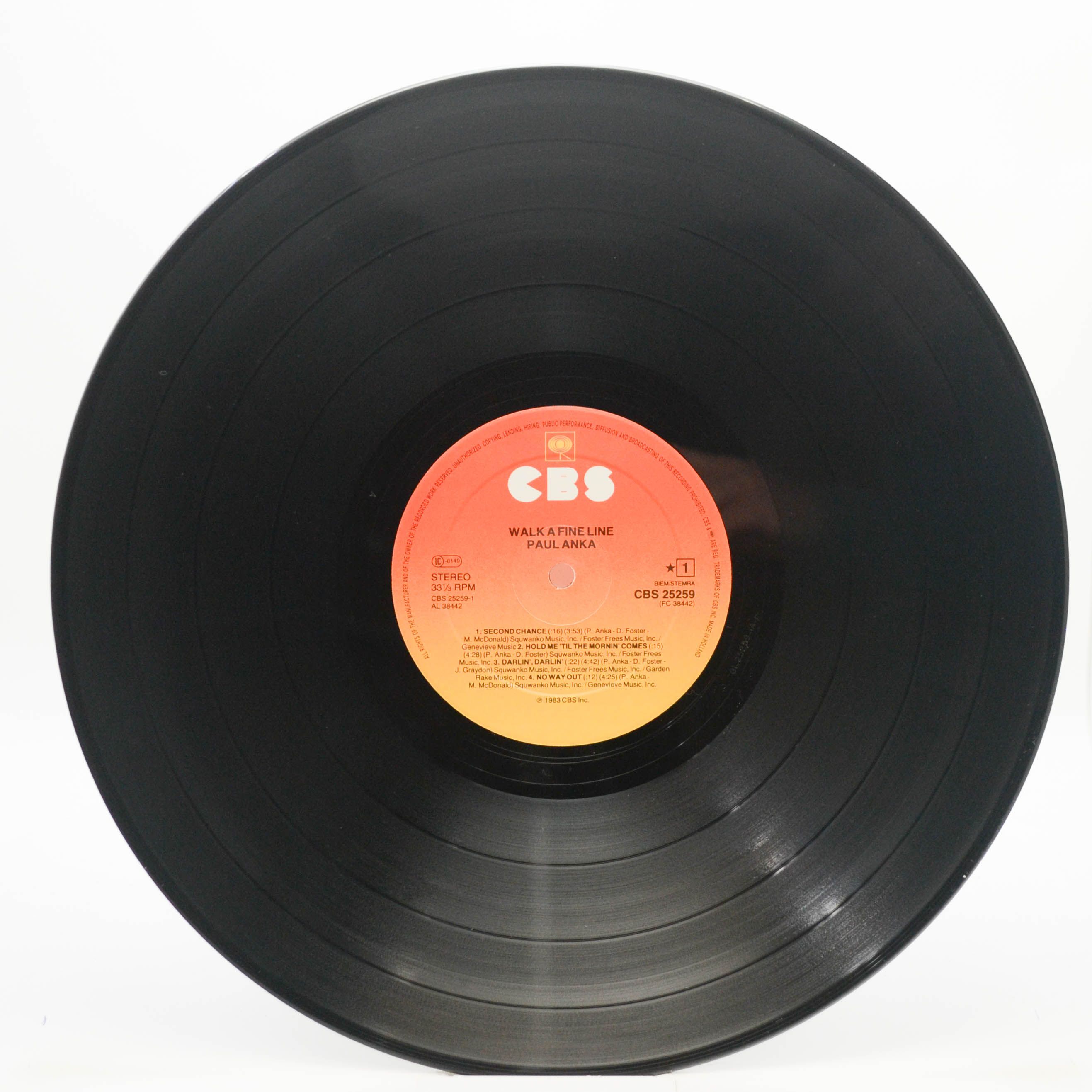Paul Anka — Walk A Fine Line, 1983
