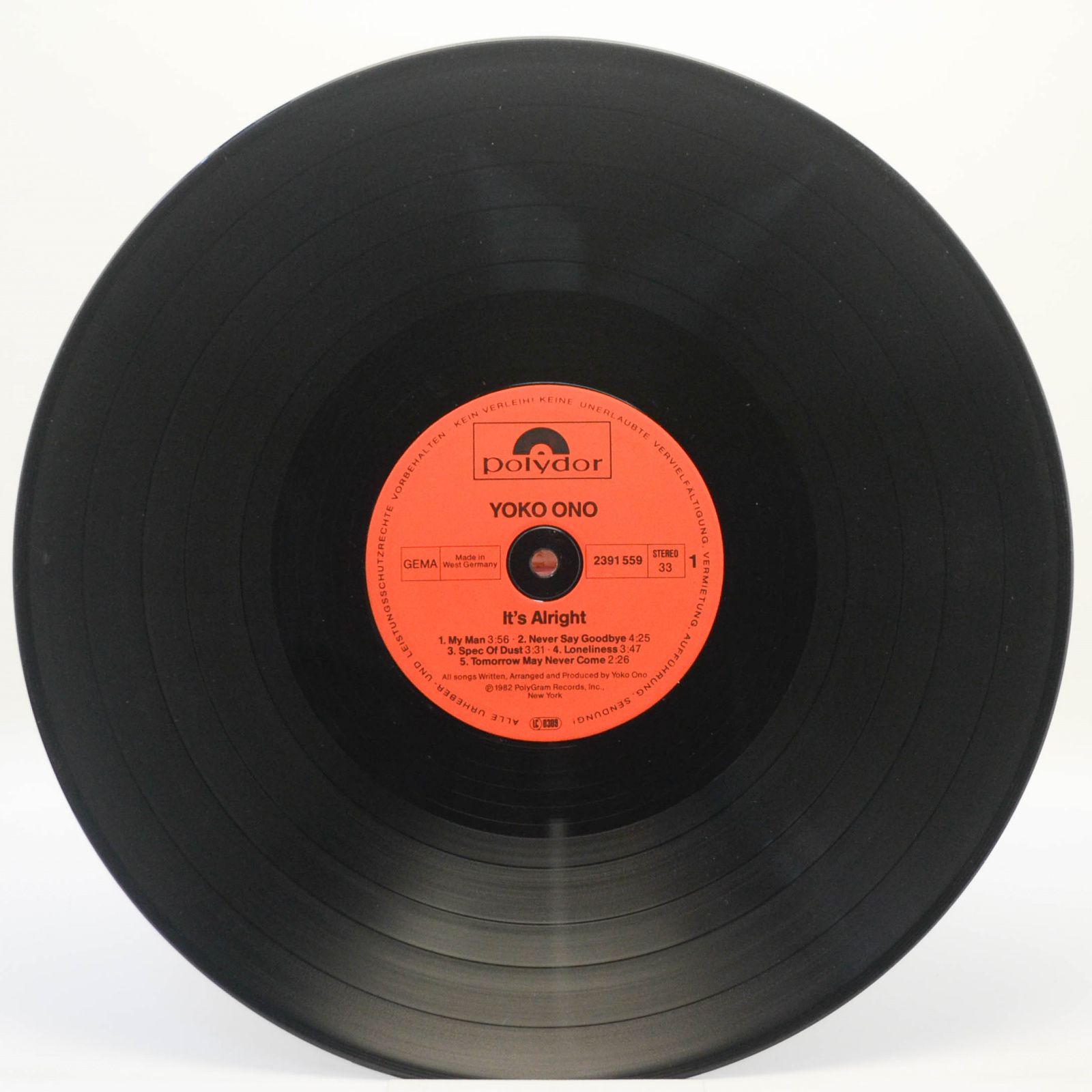 Yoko Ono — It's Alright (I See Rainbows), 1982