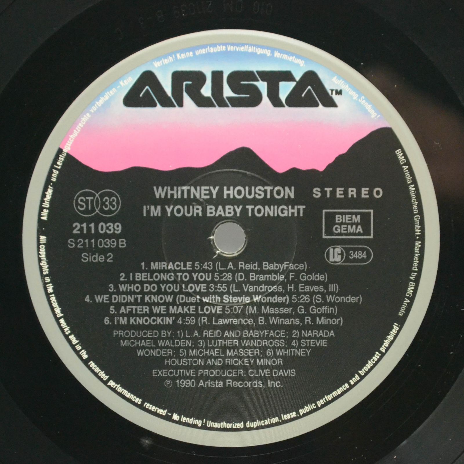 Whitney Houston — I'm Your Baby Tonight, 1990