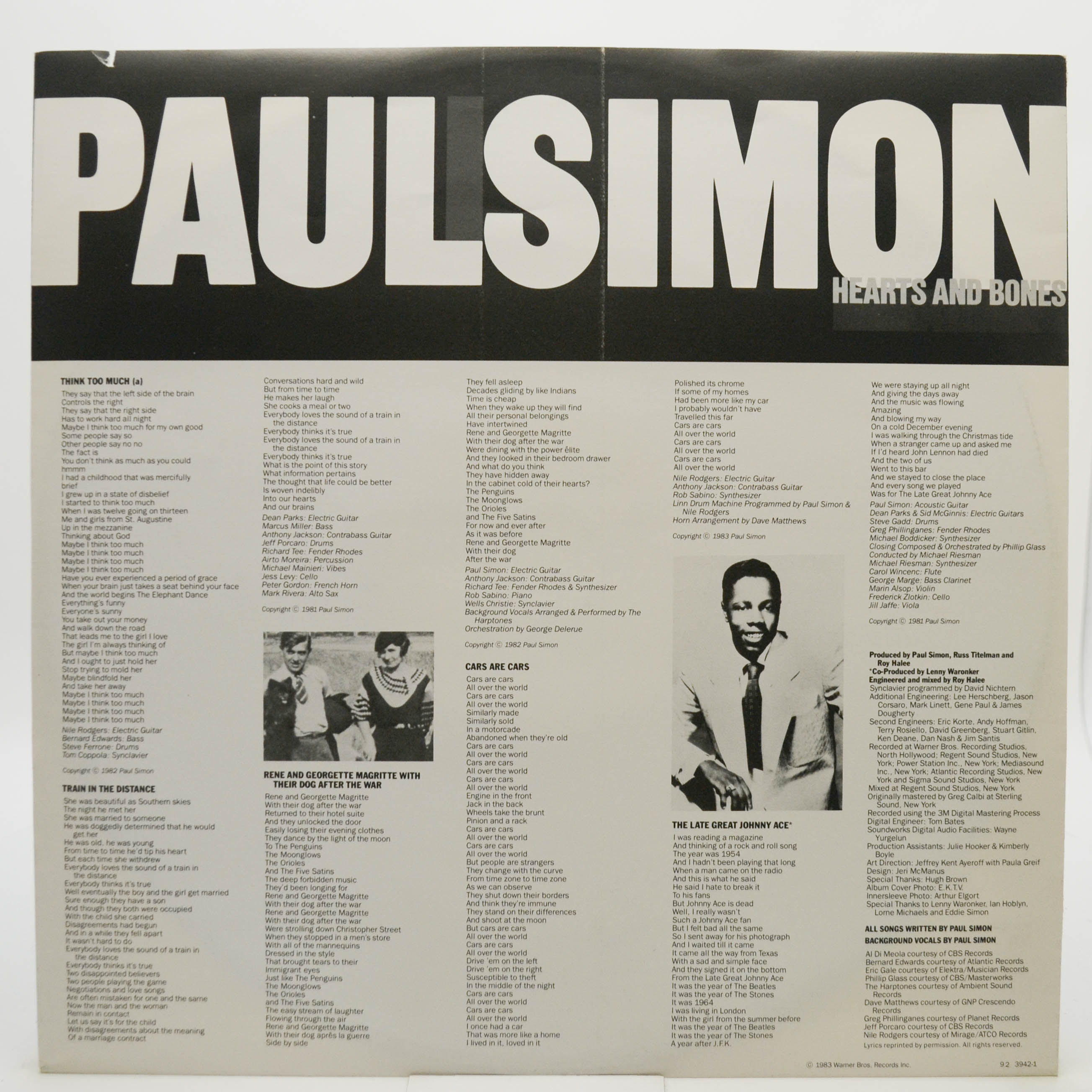 Paul Simon — Hearts And Bones, 1983