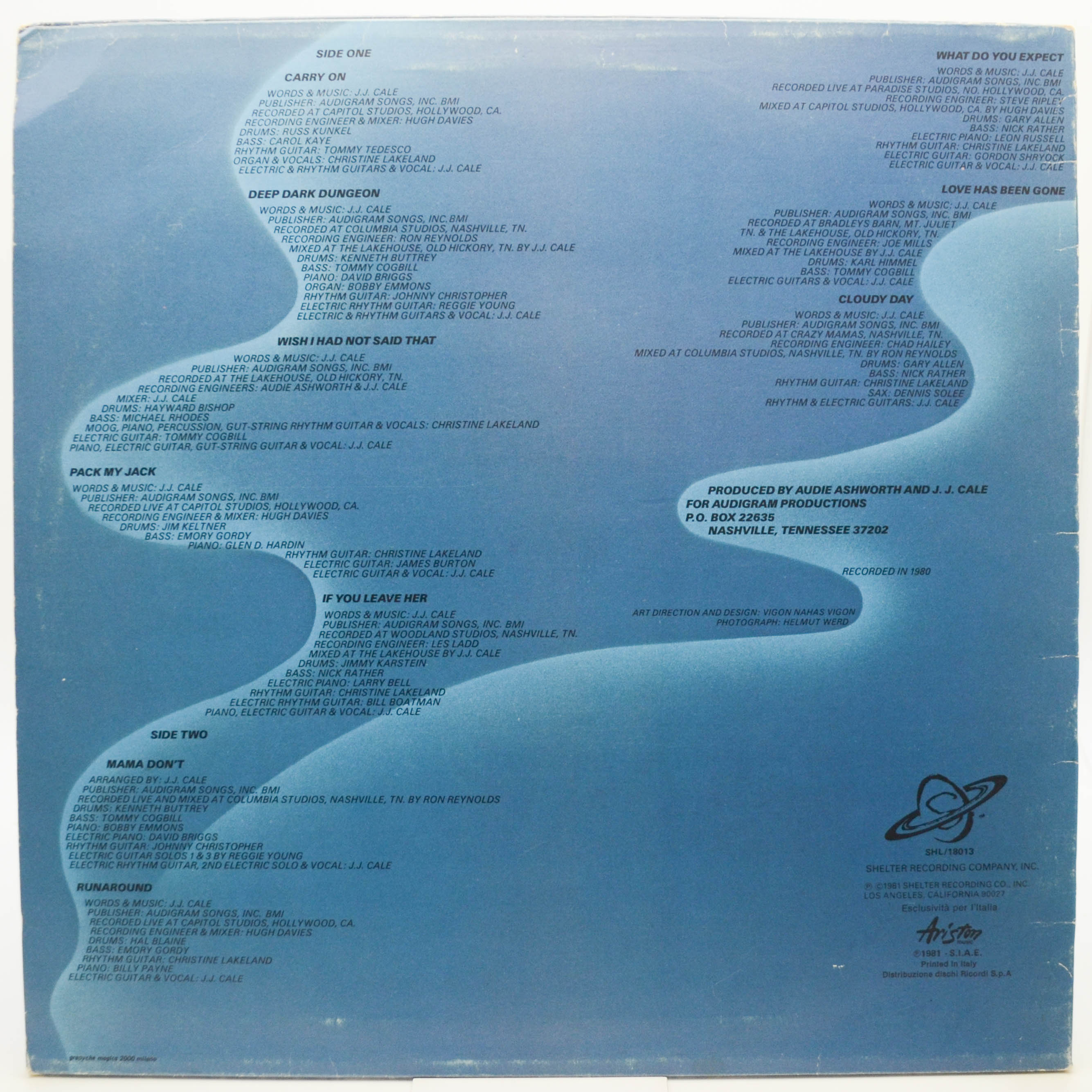 J.J. Cale — Shades, 1981