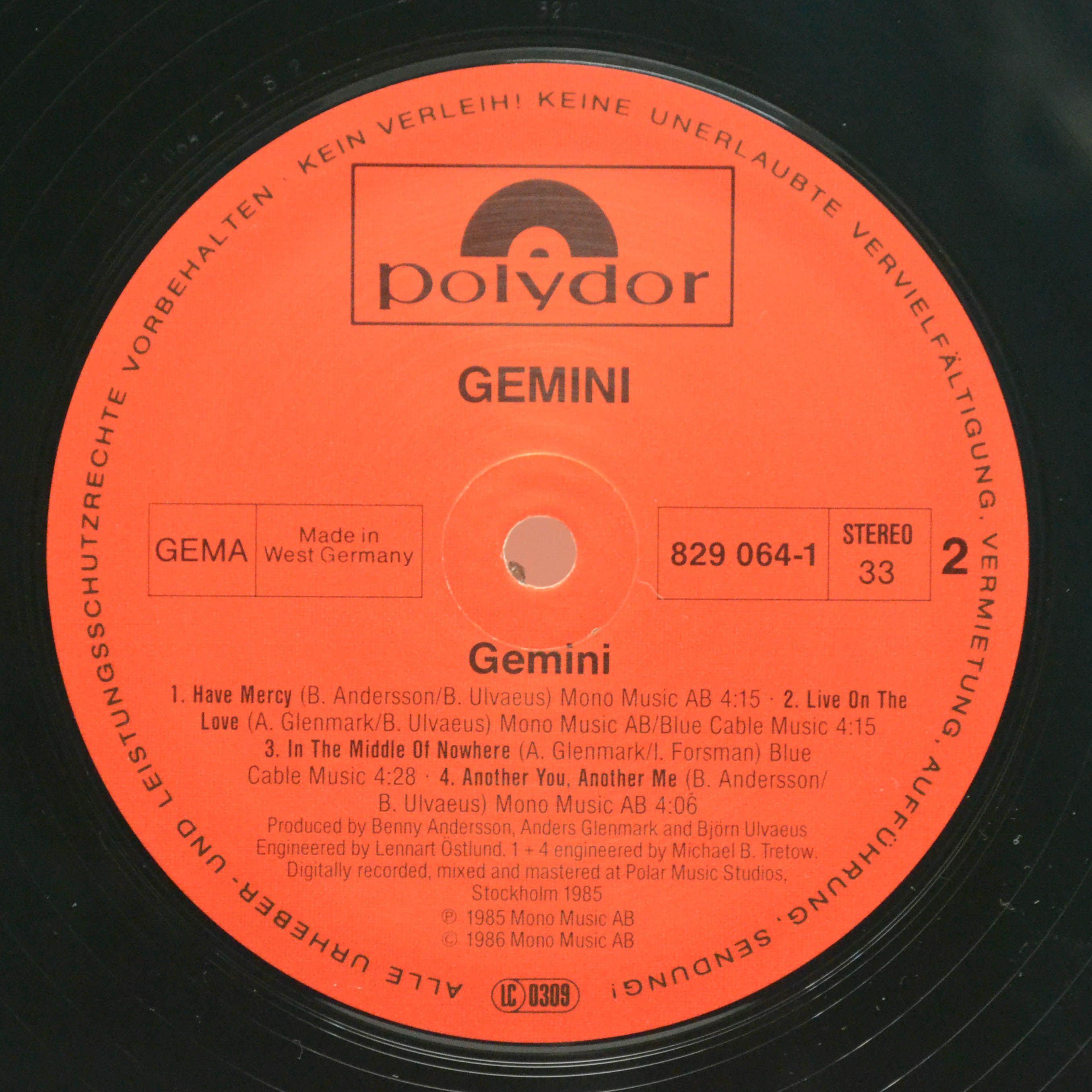 Gemini — Gemini, 1986