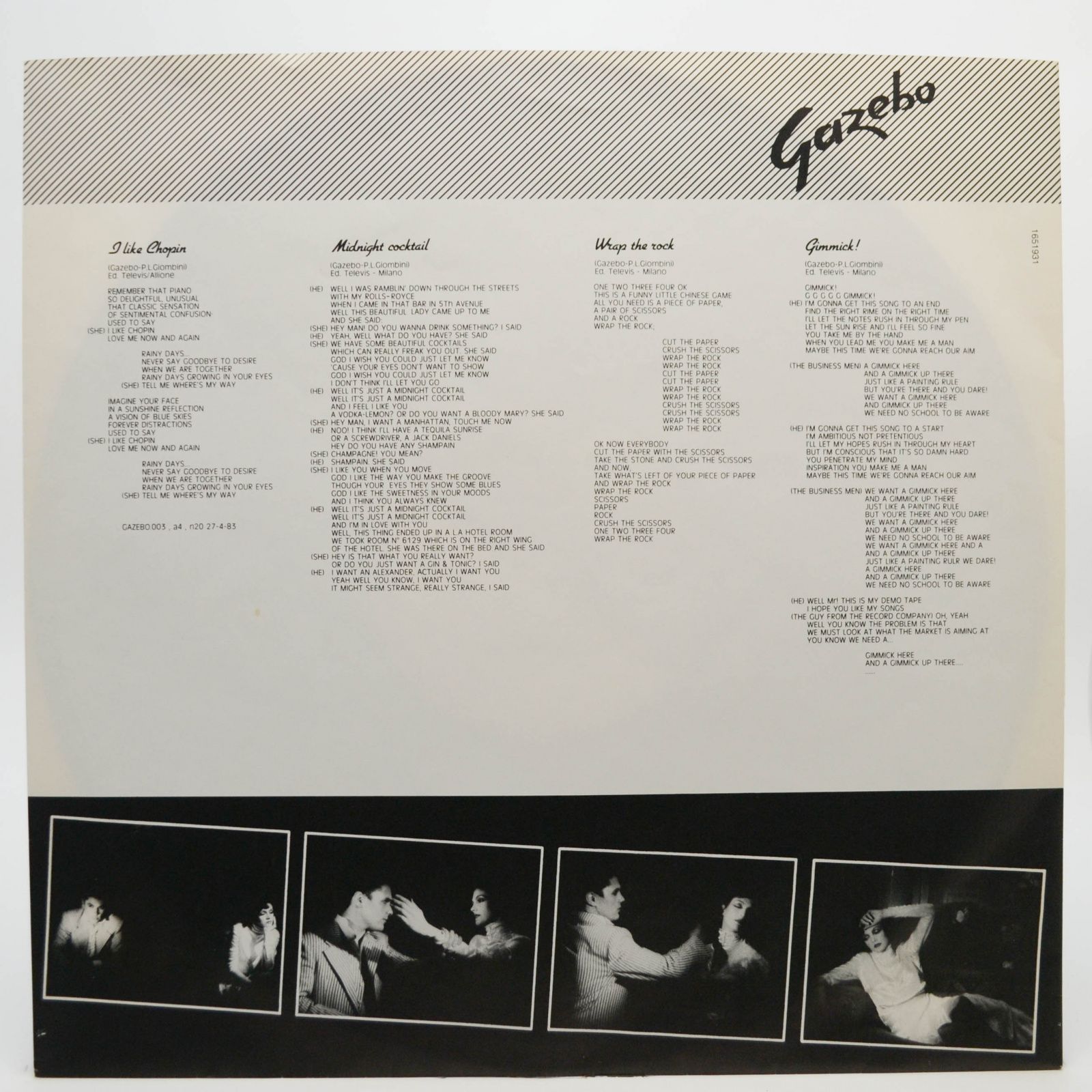 Gazebo — Gazebo, 1983