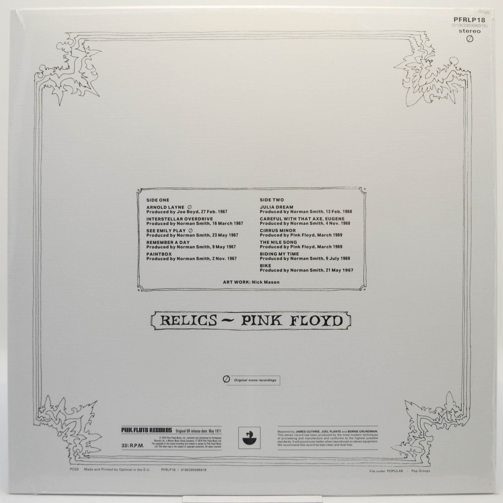 Pink Floyd — Relics, 2018