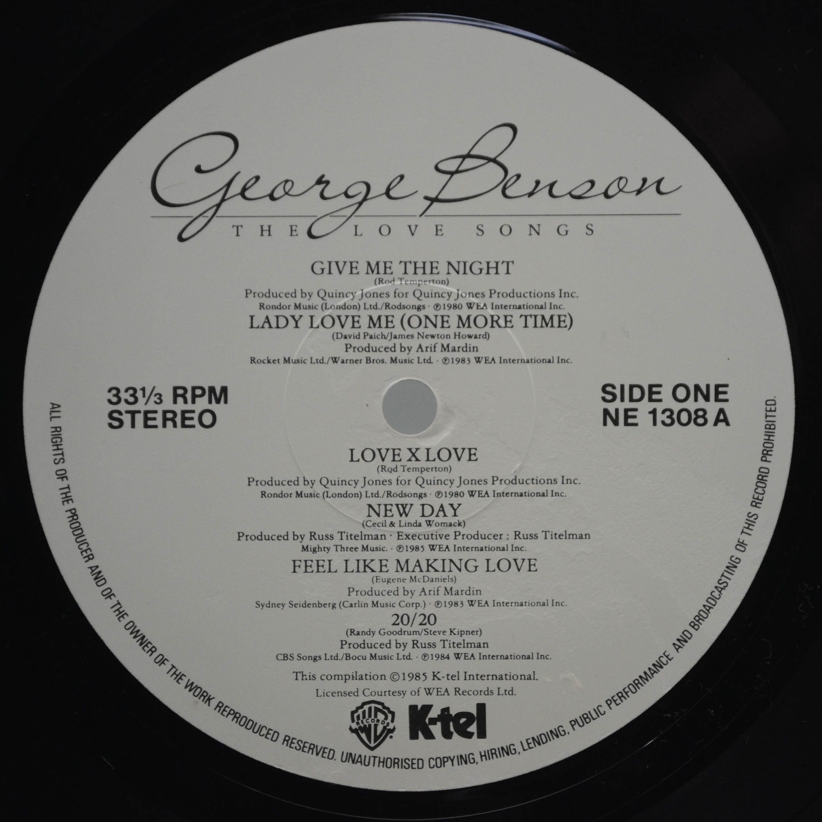 George Benson — The Love Songs, 1985