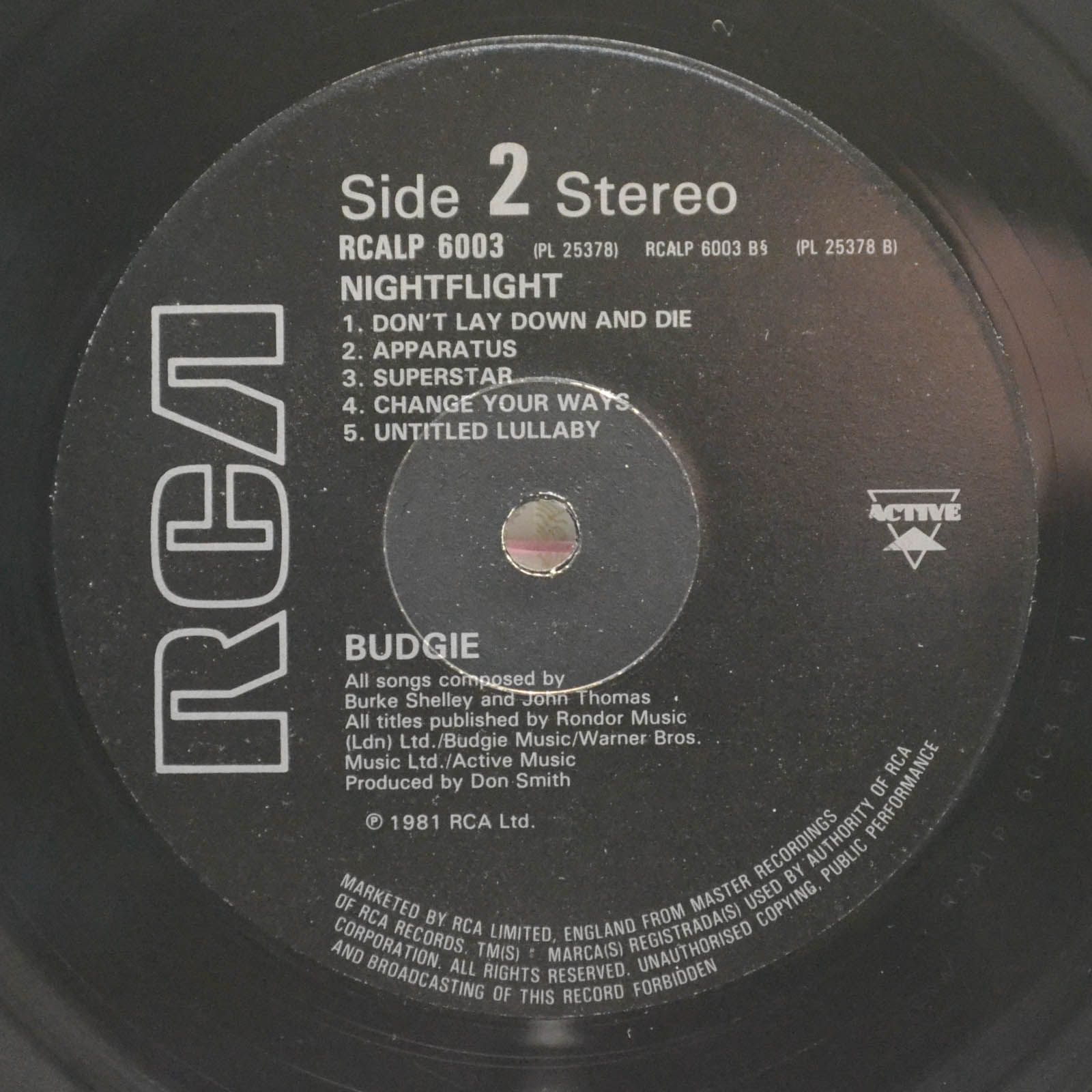 Budgie — Nightflight (UK), 1981