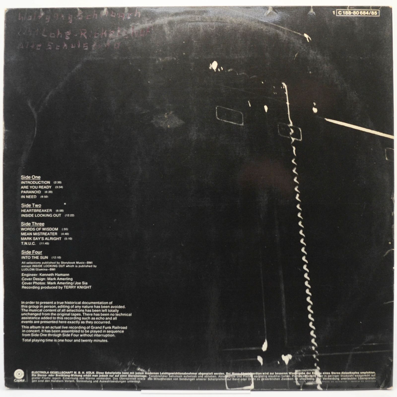 Grand Funk — Live Album (2LP), 1970