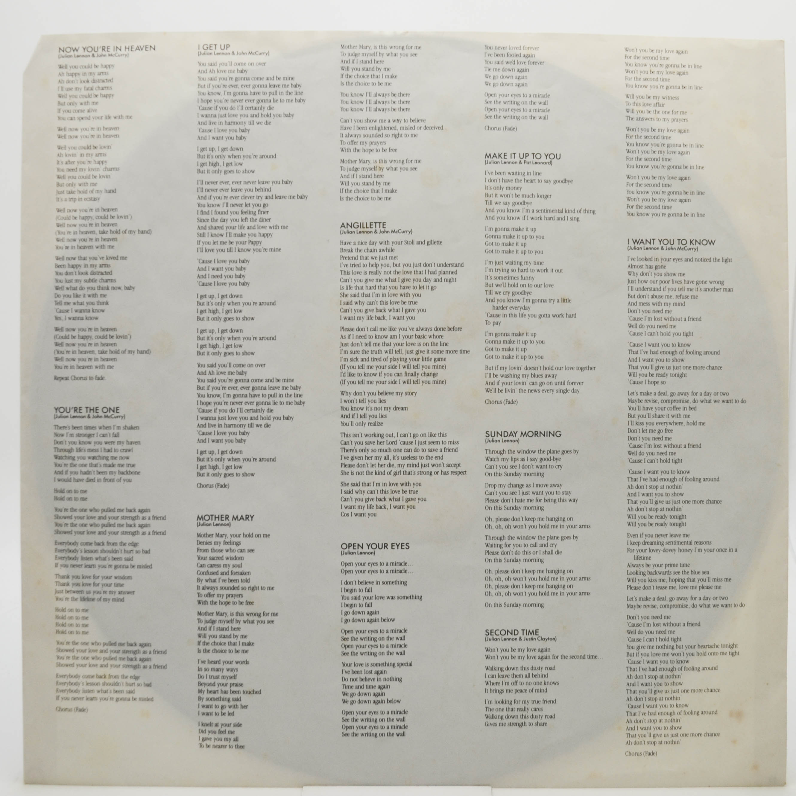 Julian Lennon — Mr. Jordan, 1989