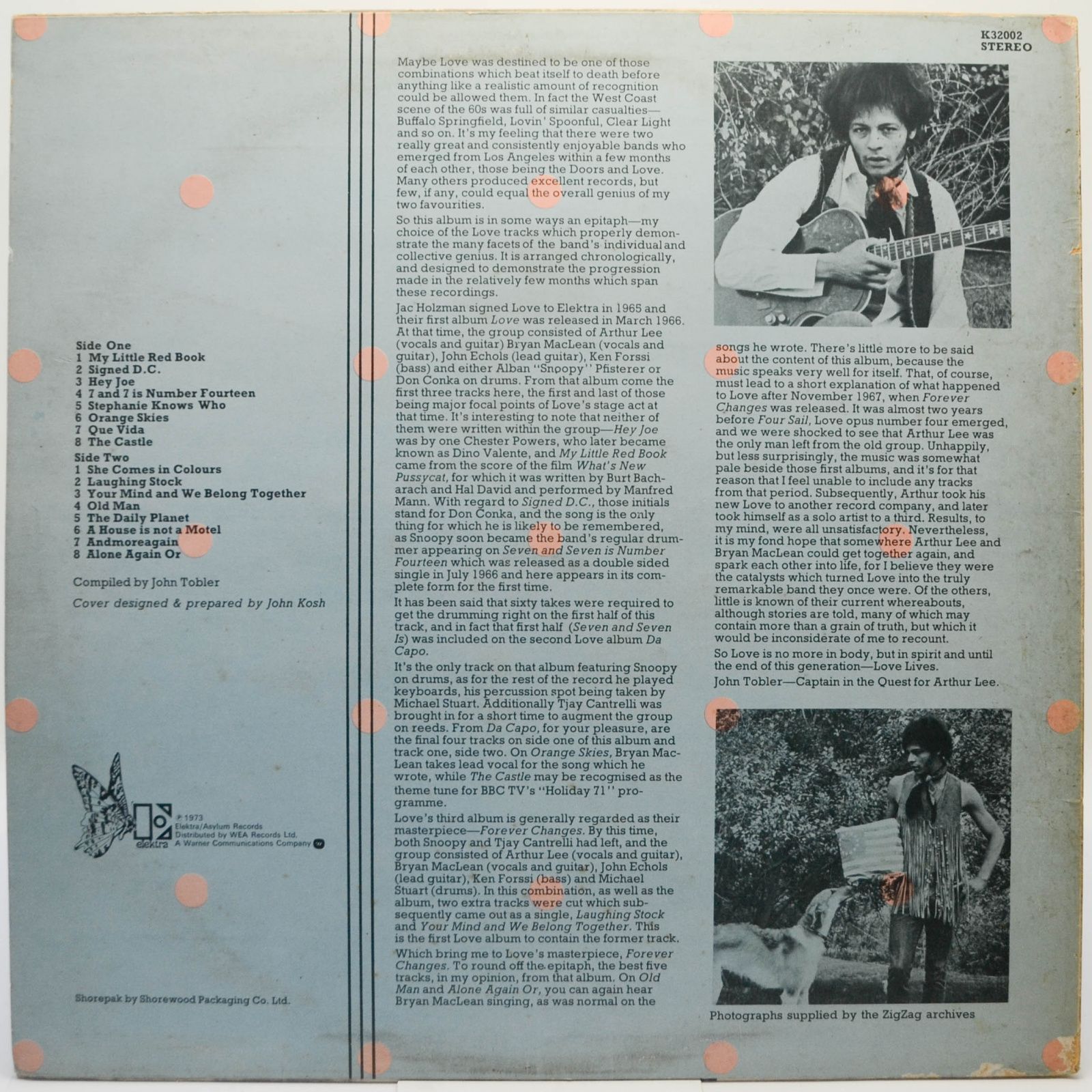 Love — Elektra Masters (UK), 1973