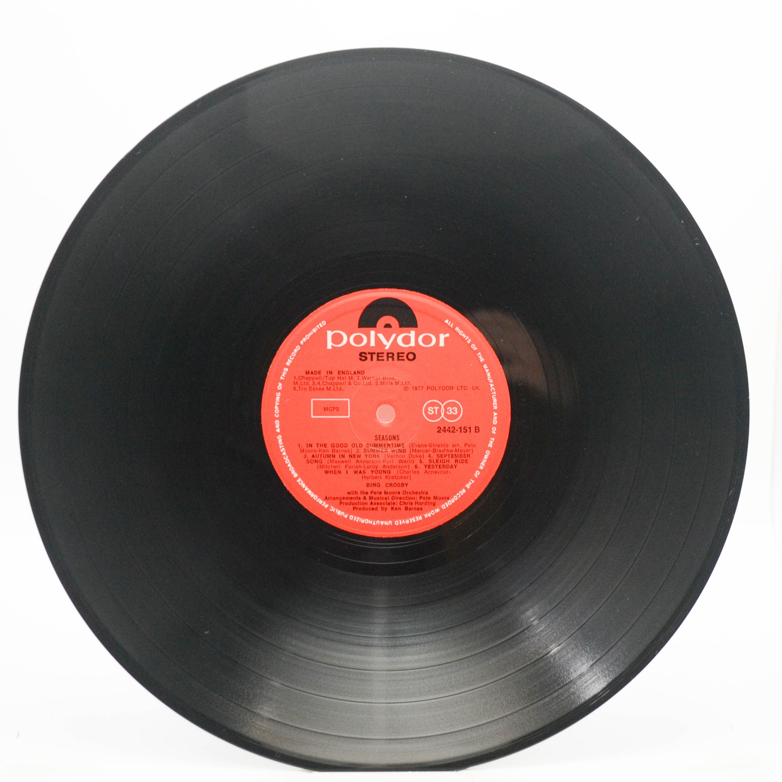 Bing Crosby — Seasons (UK), 1977