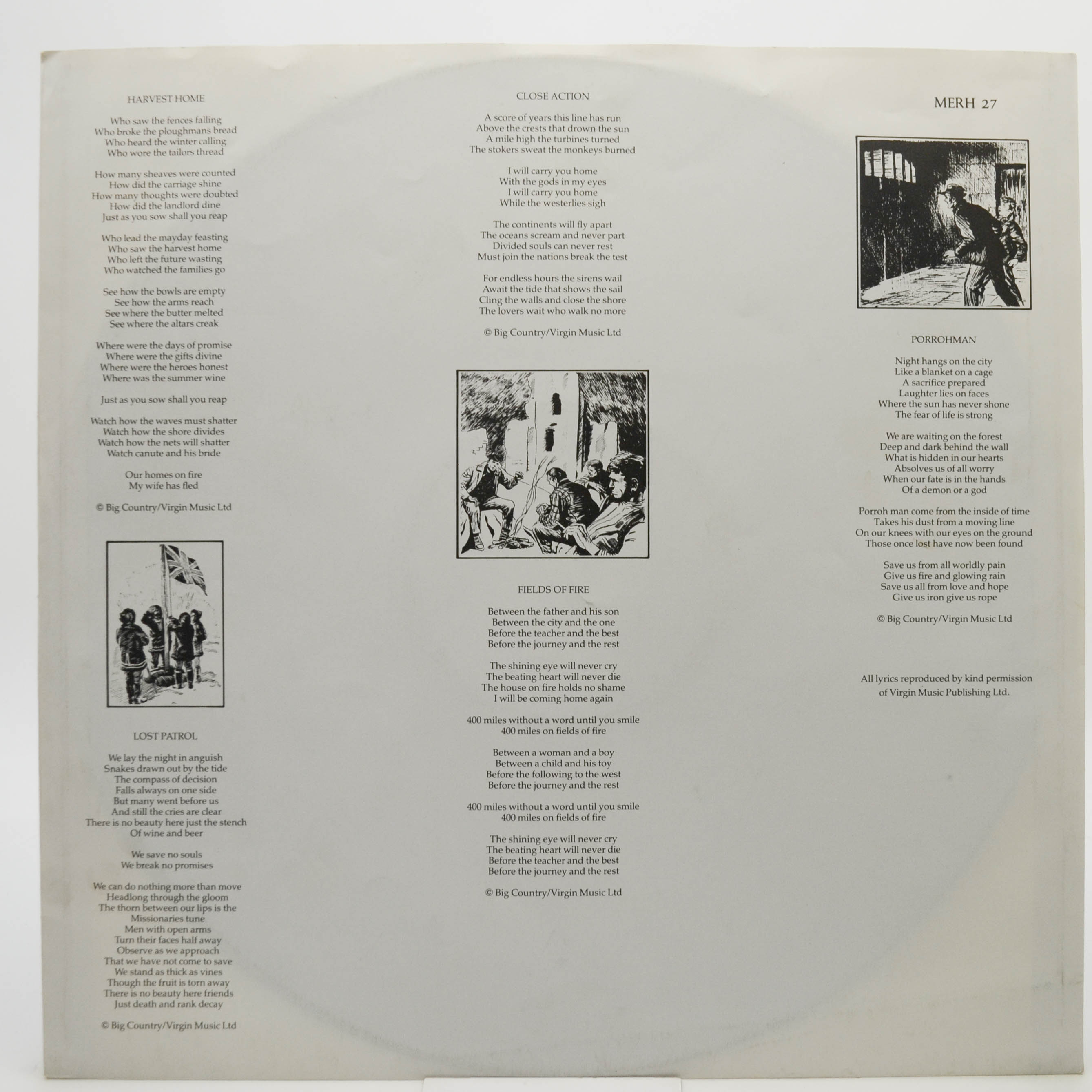 Big Country — The Crossing (1-st, UK), 1984