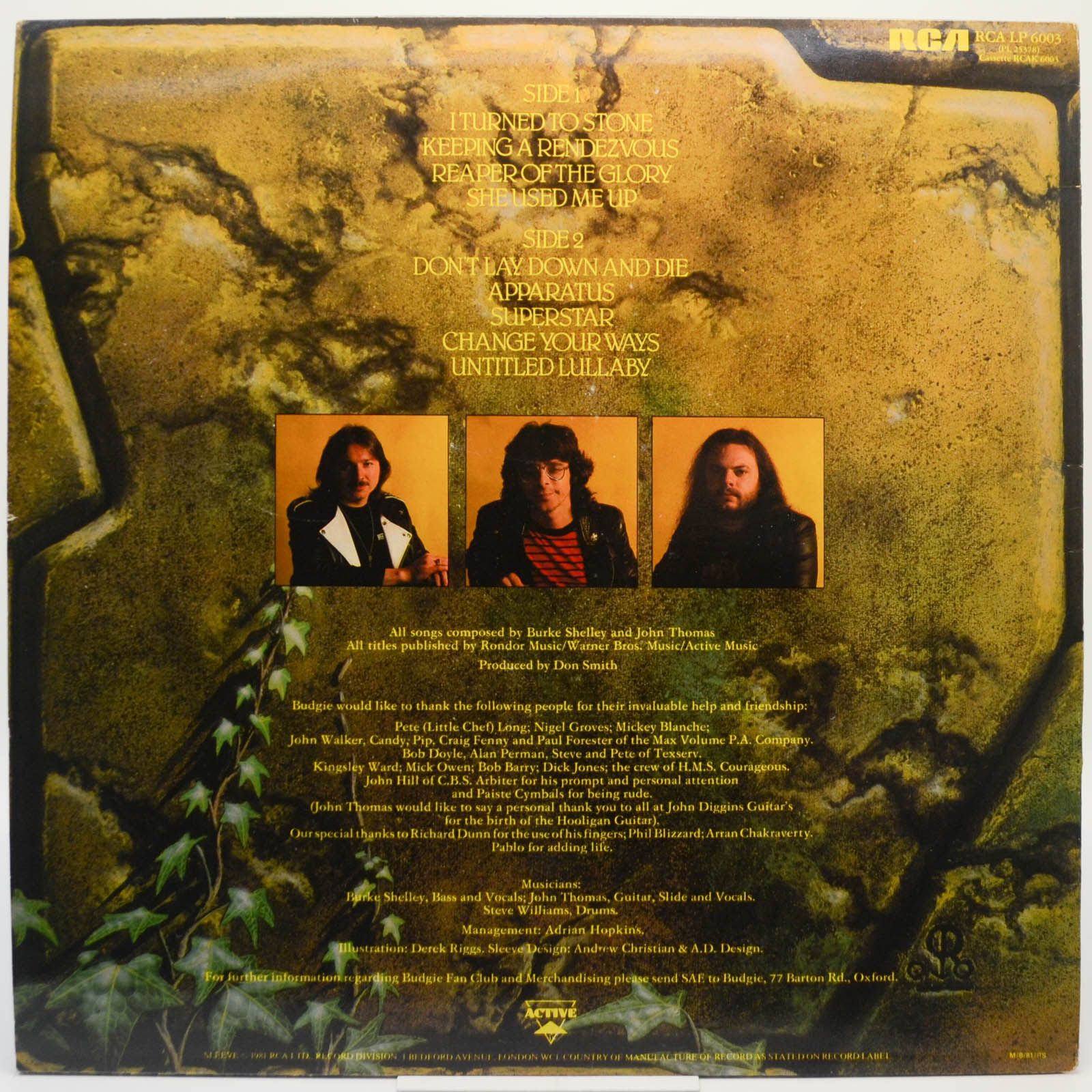 Budgie — Nightflight (UK), 1981