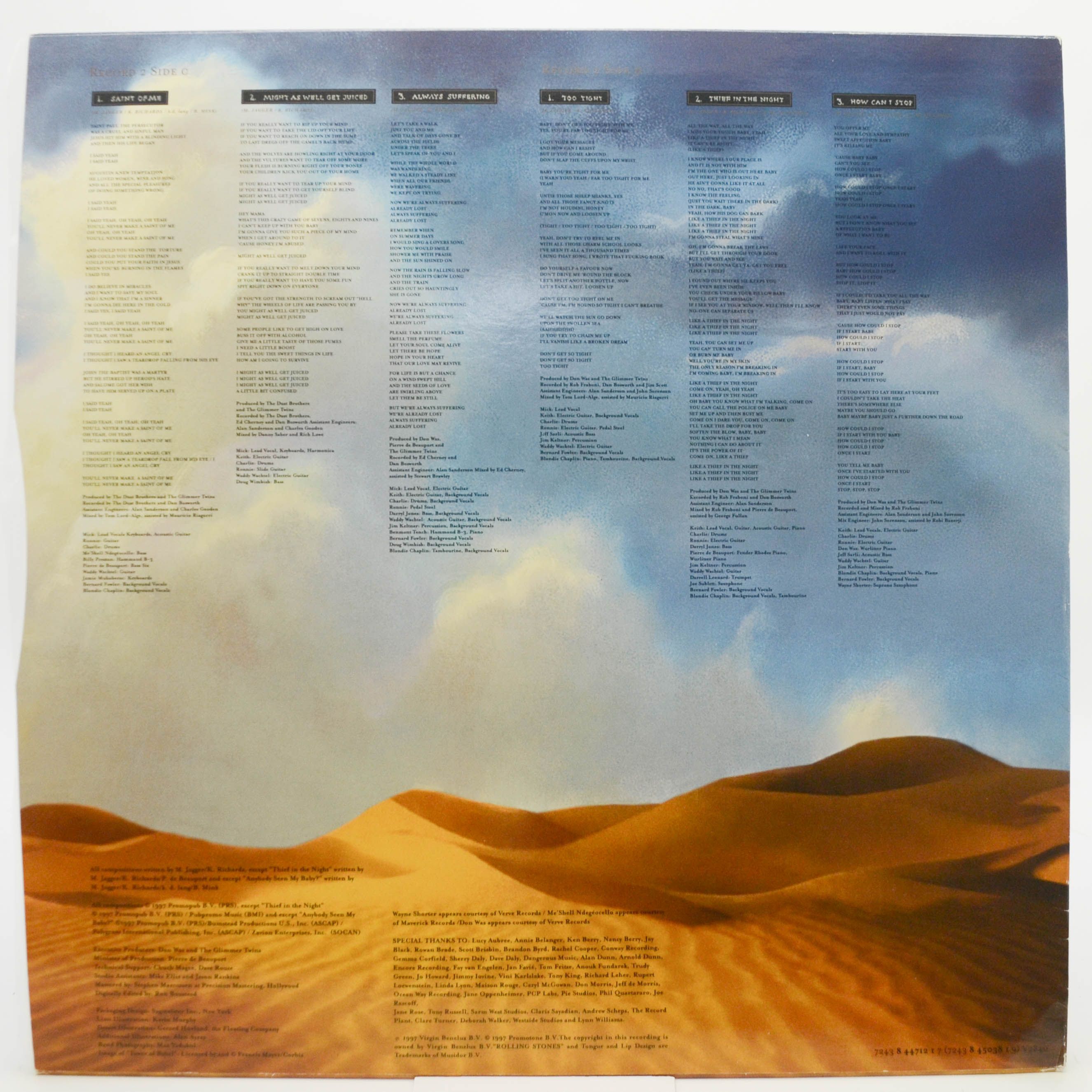 Rolling Stones — Bridges To Babylon (2LP), 1997