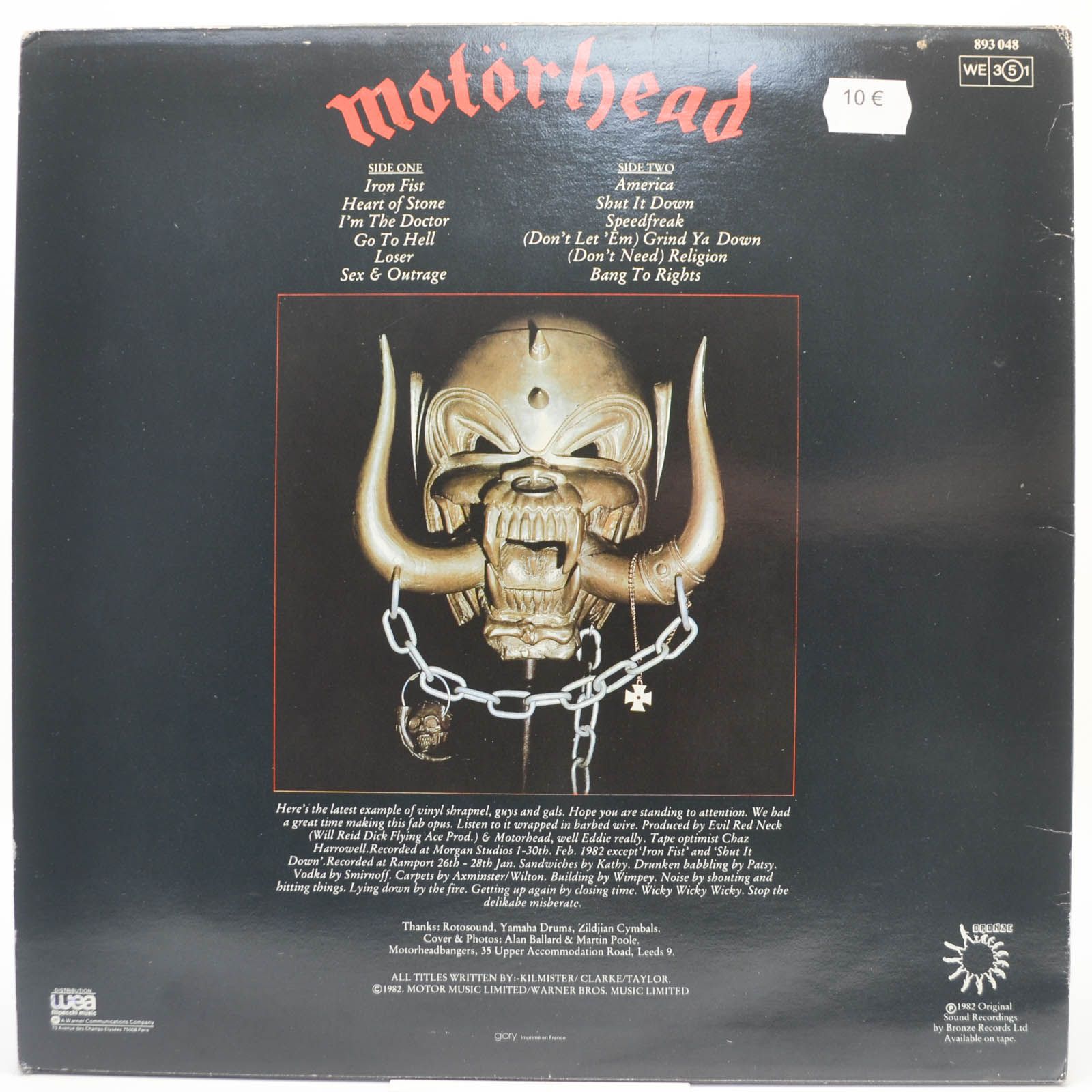 Motörhead — Iron Fist, 1982