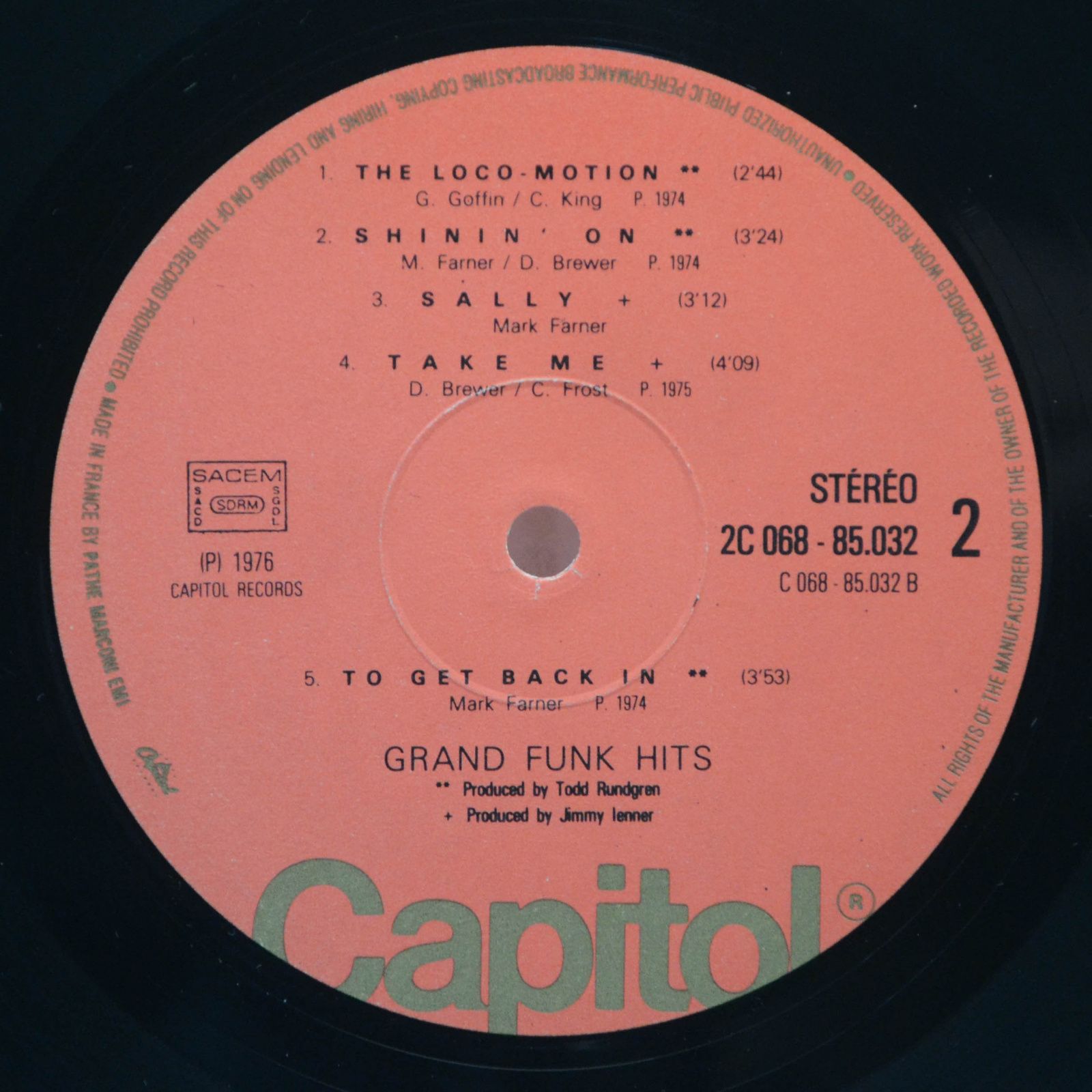 Grand Funk Railroad — Grand Funk Hits, 1976