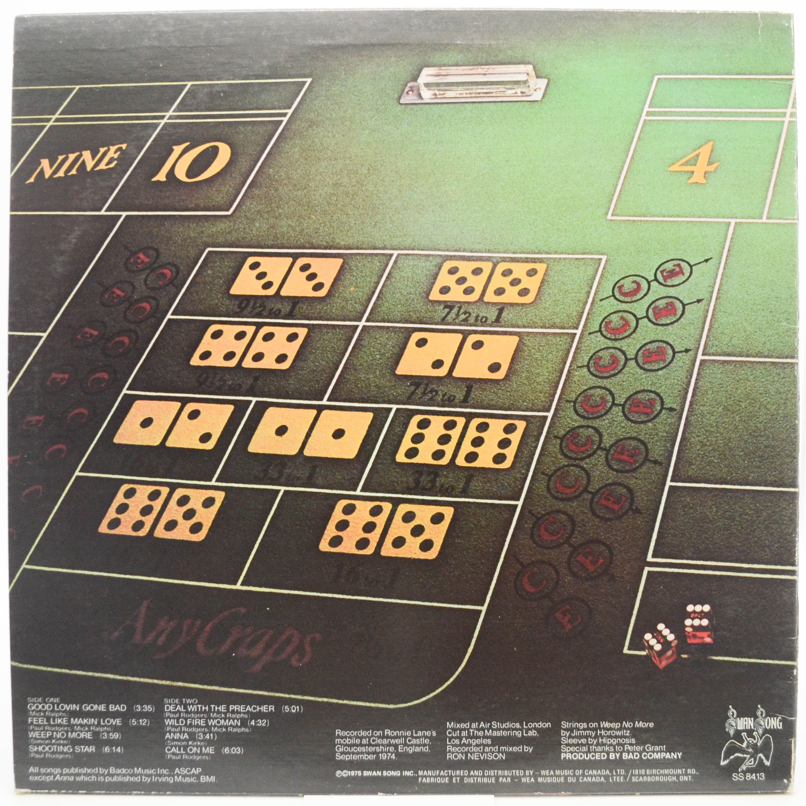 Bad Company — Straight Shooter, 1975