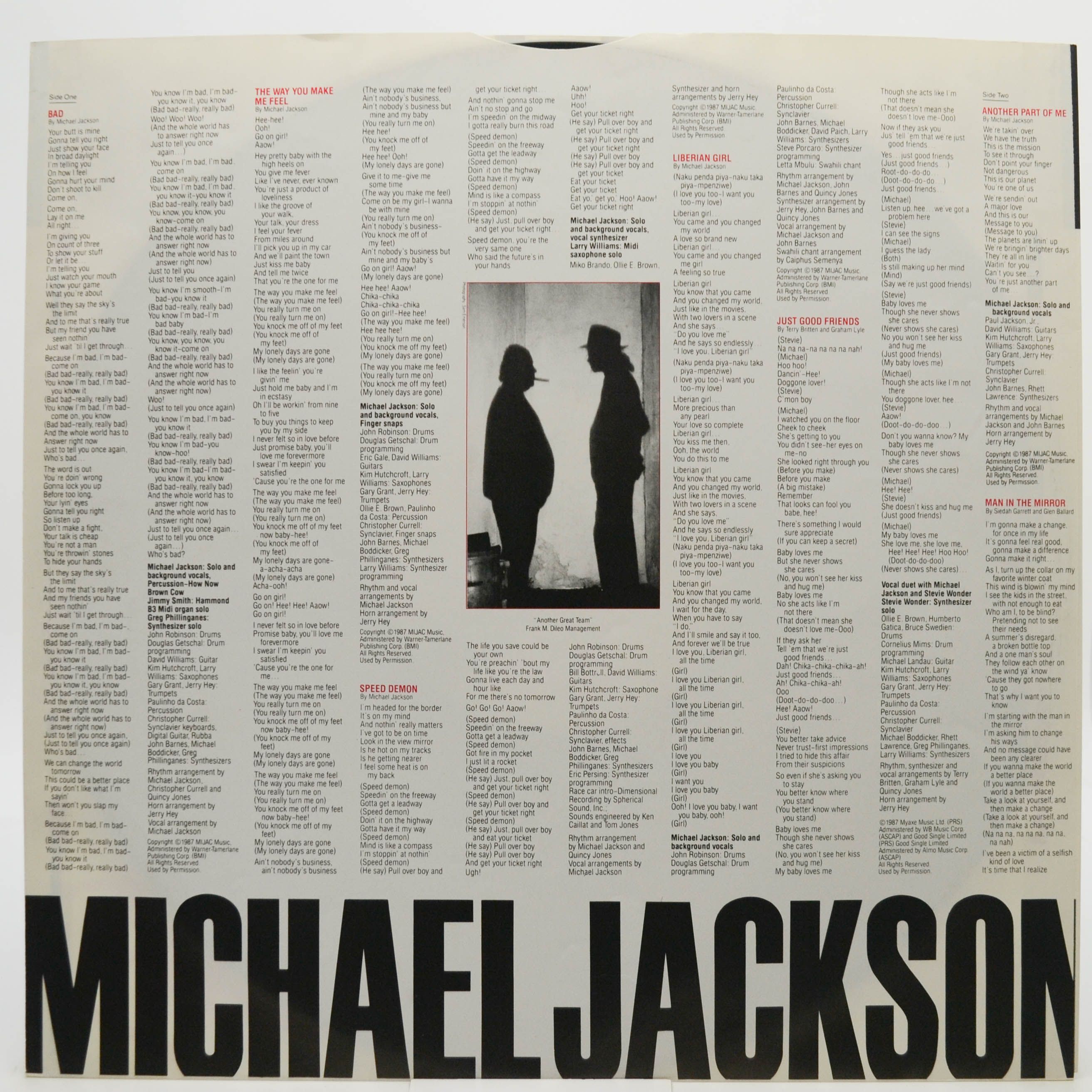 Michael Jackson — Bad, 1987