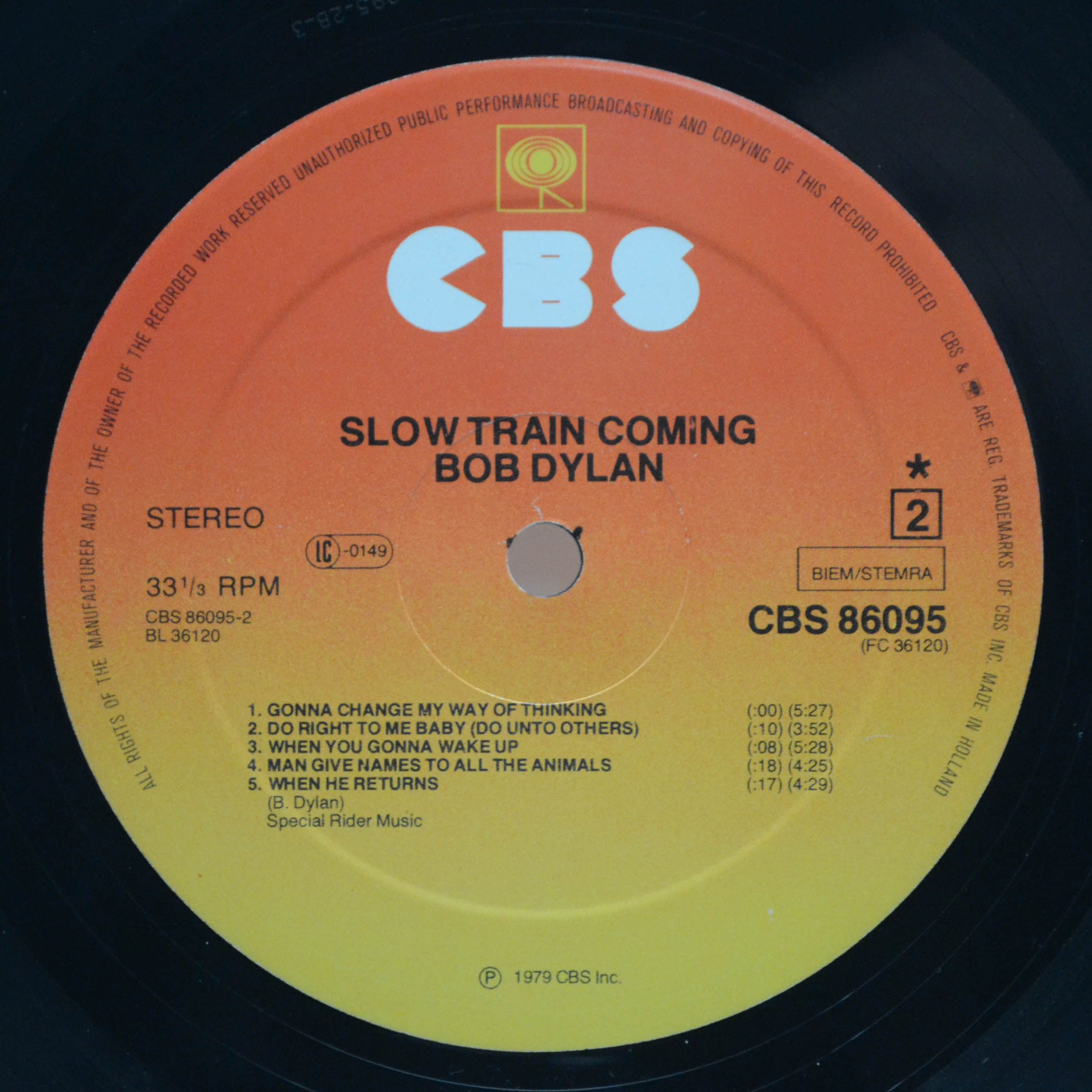 Bob Dylan — Slow Train Coming, 1979