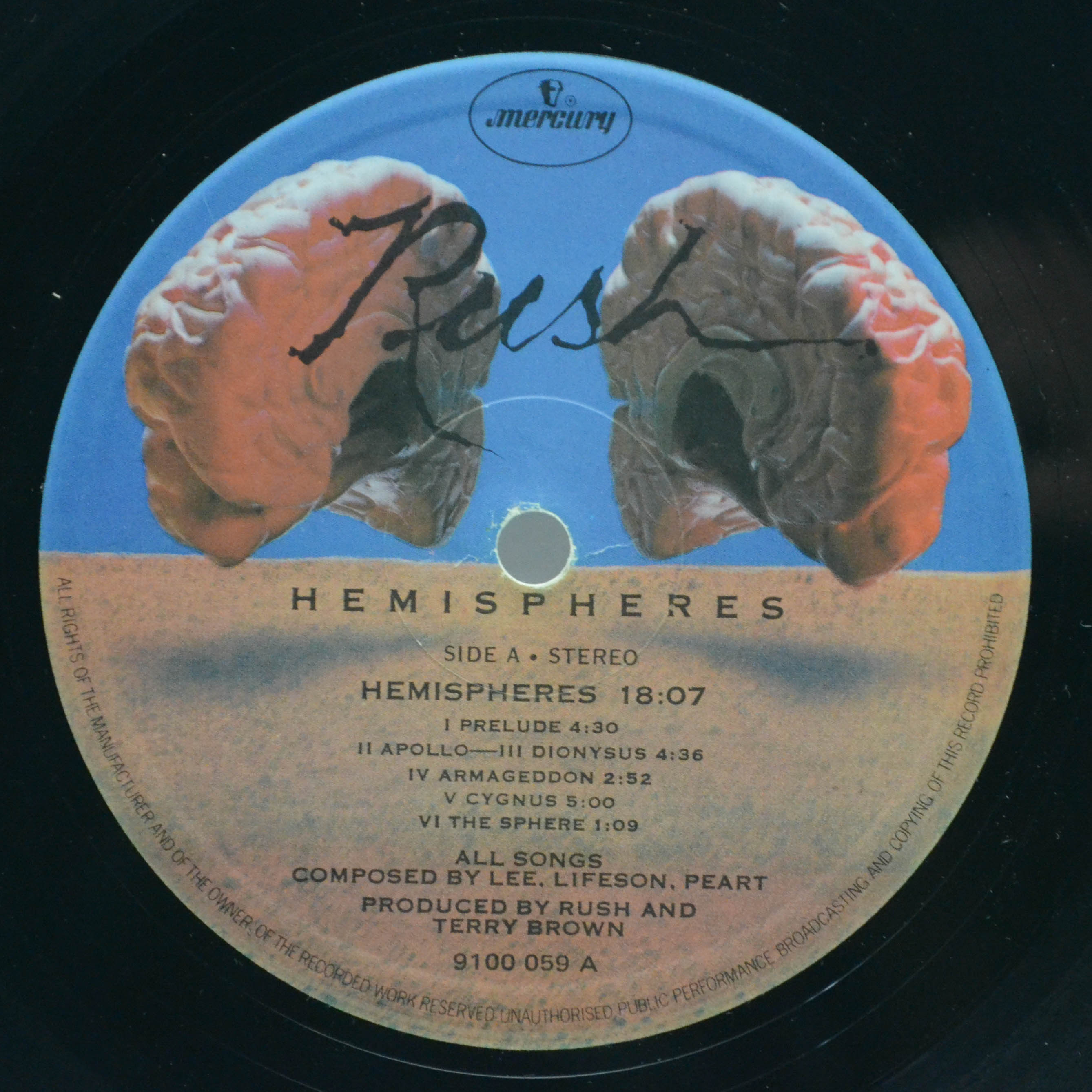 Rush — Hemispheres (UK), 1978