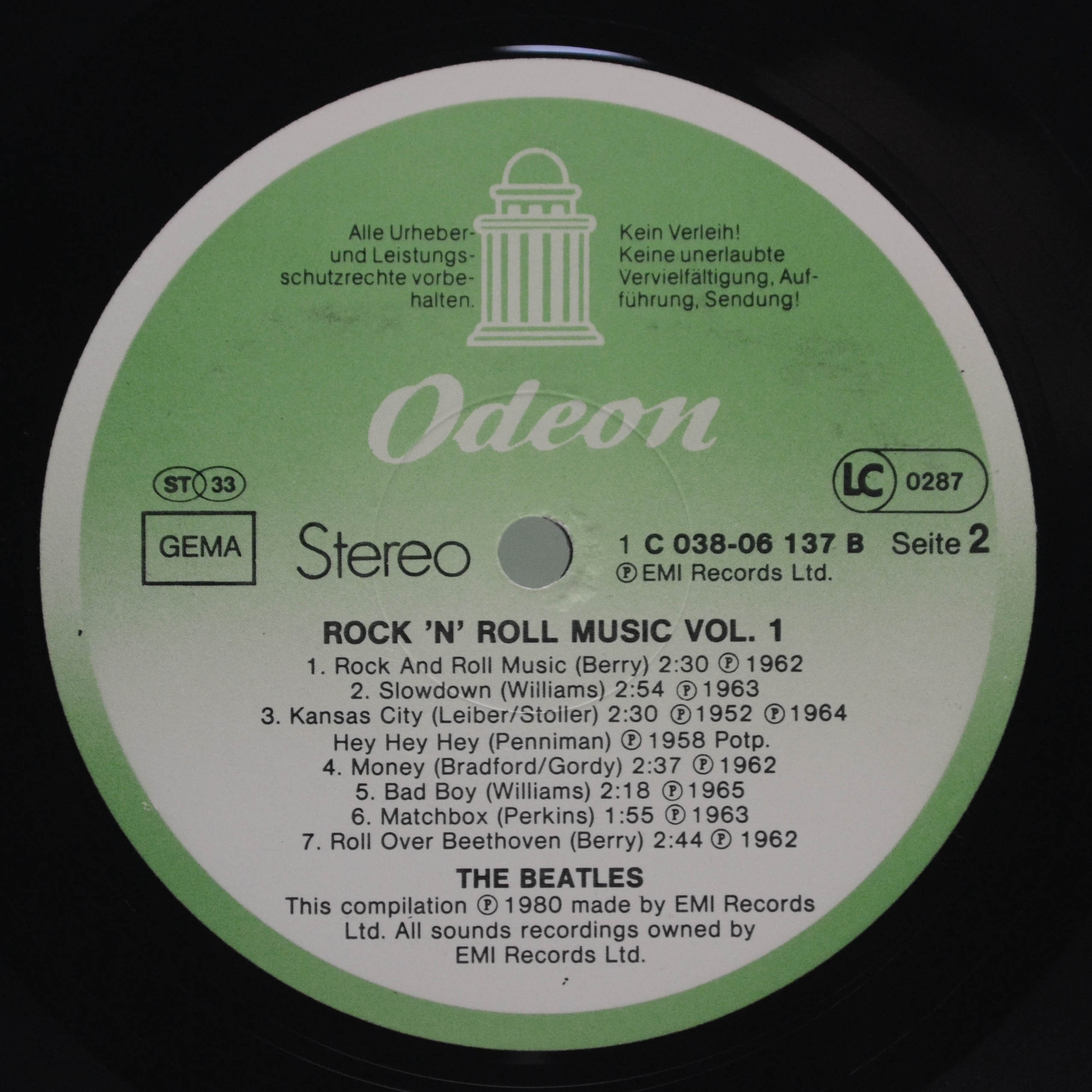 Beatles — Rock 'n' Roll Music, Volume 1, 1980
