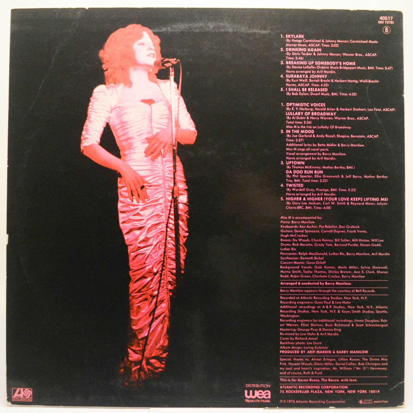 Bette Midler — Bette Midler, 1973