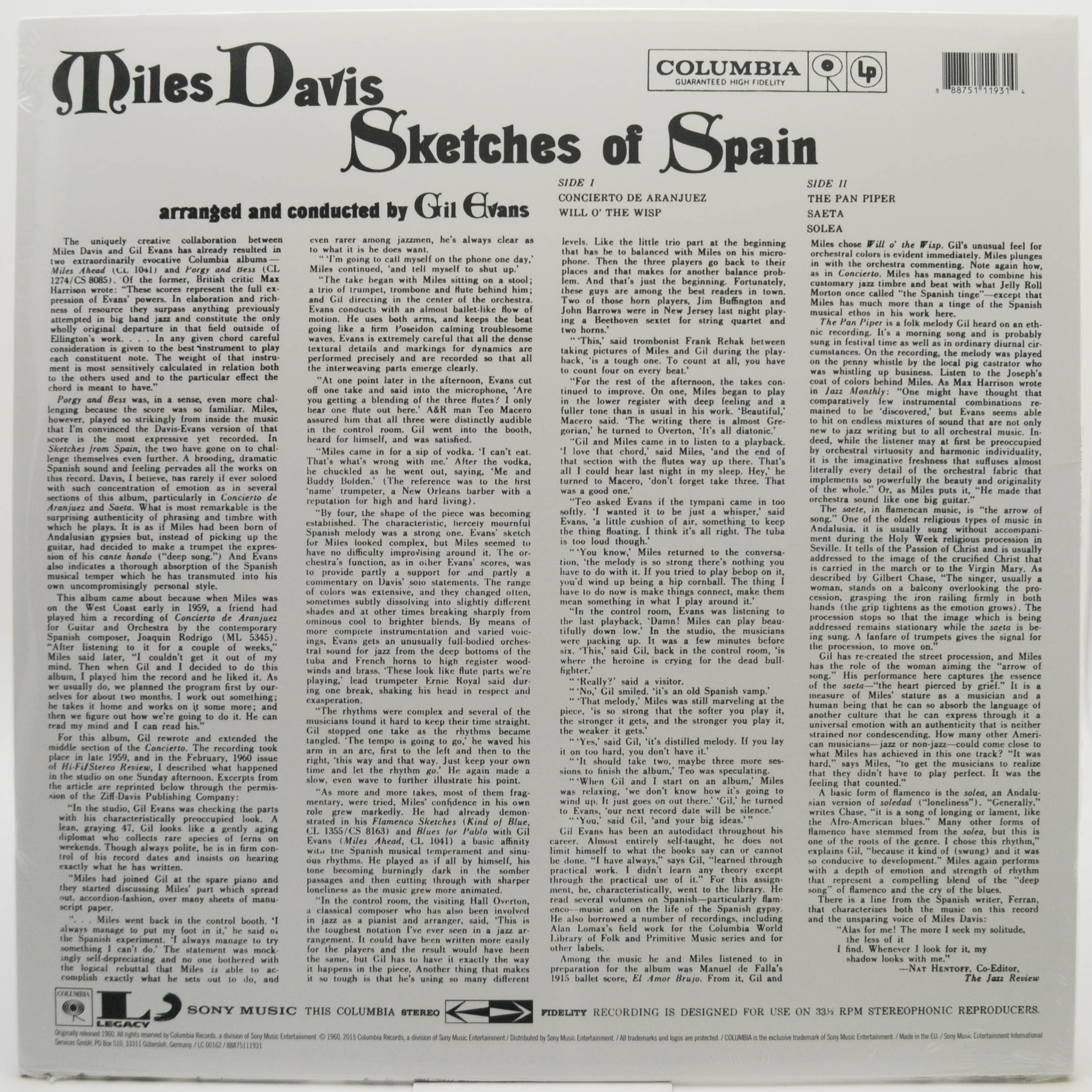 Miles — Sketches Of Spain, 1960