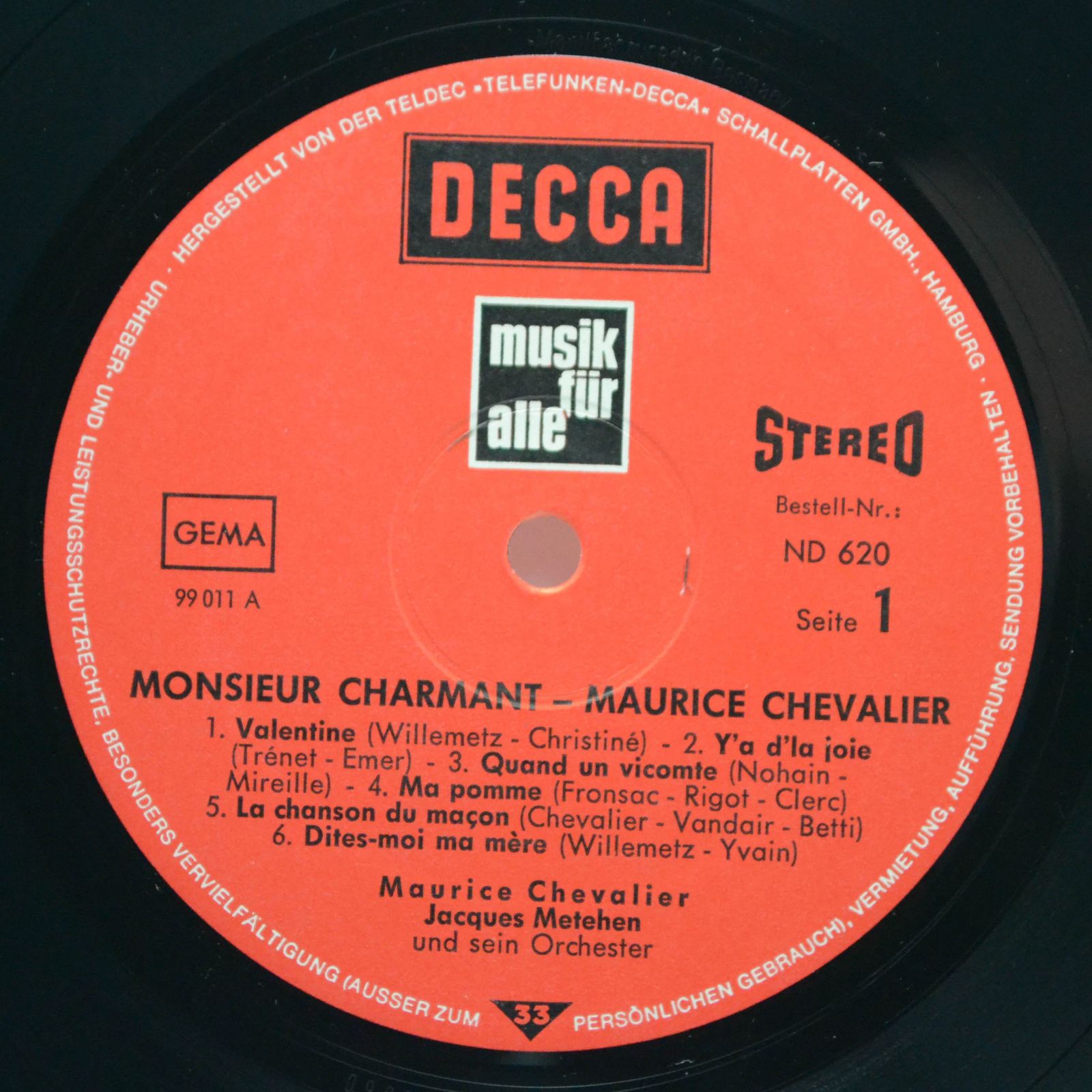 Maurice Chevalier — Monsieur Charmant, 1967