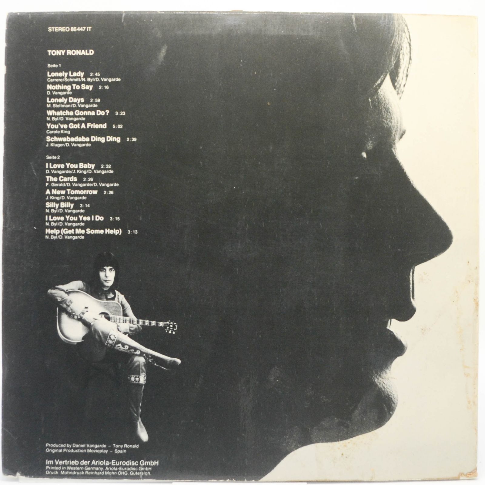 Tony Ronald — Tony Ronald, 1972