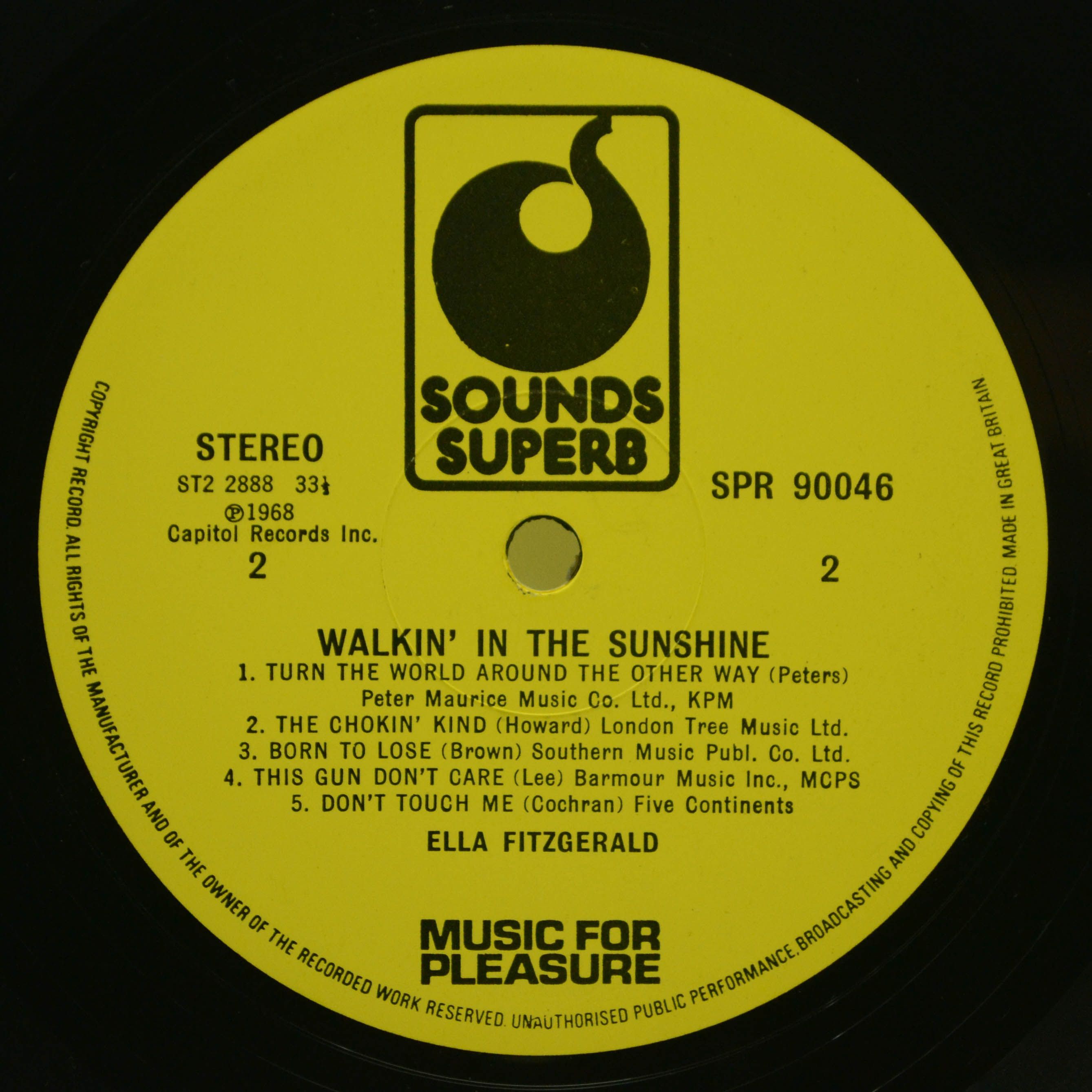 Ella Fitzgerald — Walkin' In The Sunshine (UK), 1968