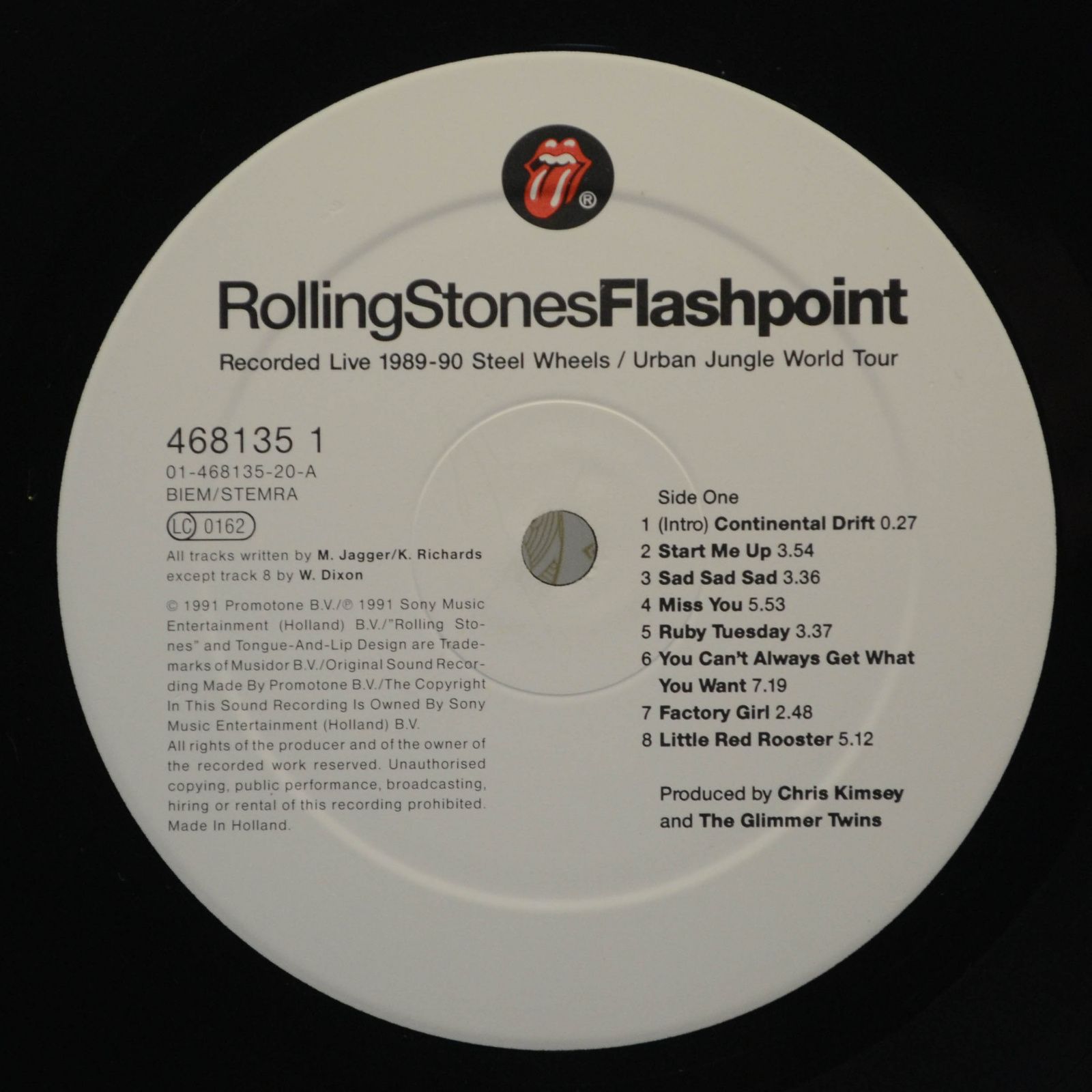 Rolling Stones — Flashpoint (booklet), 1991
