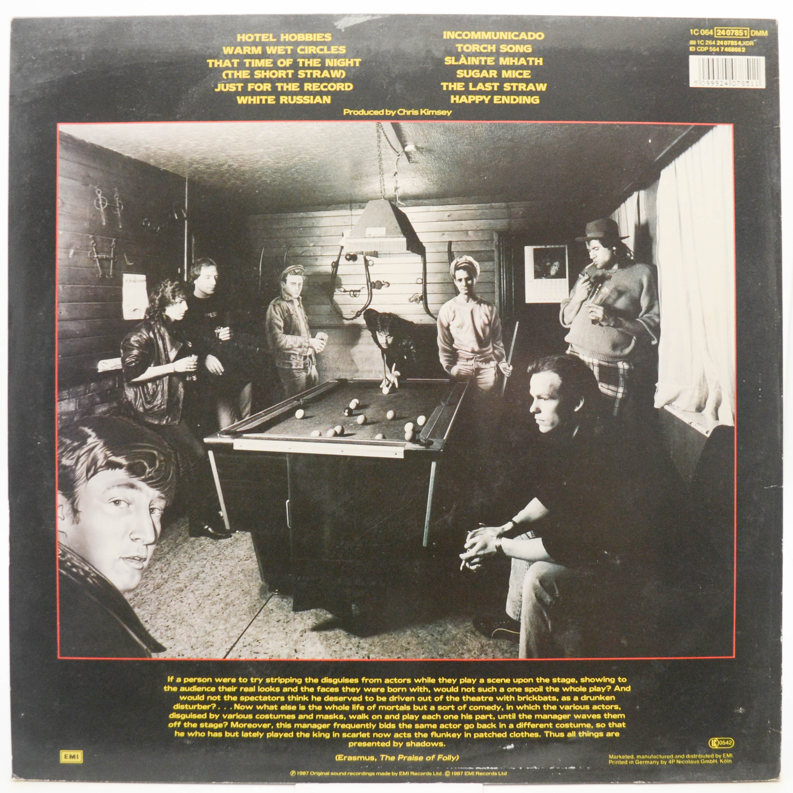 Marillion — Clutching At Straws, 1987