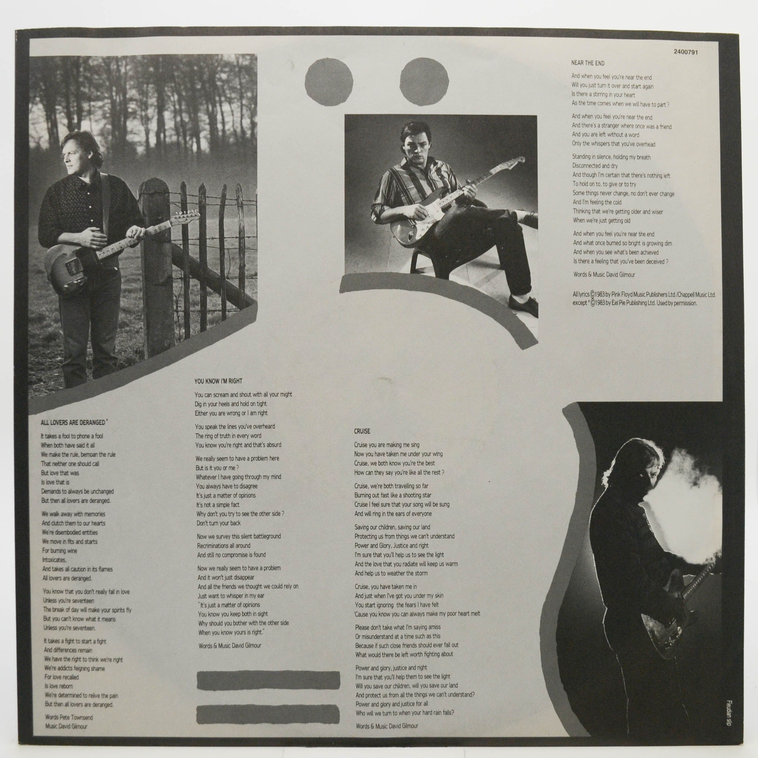 David Gilmour — About Face, 1984