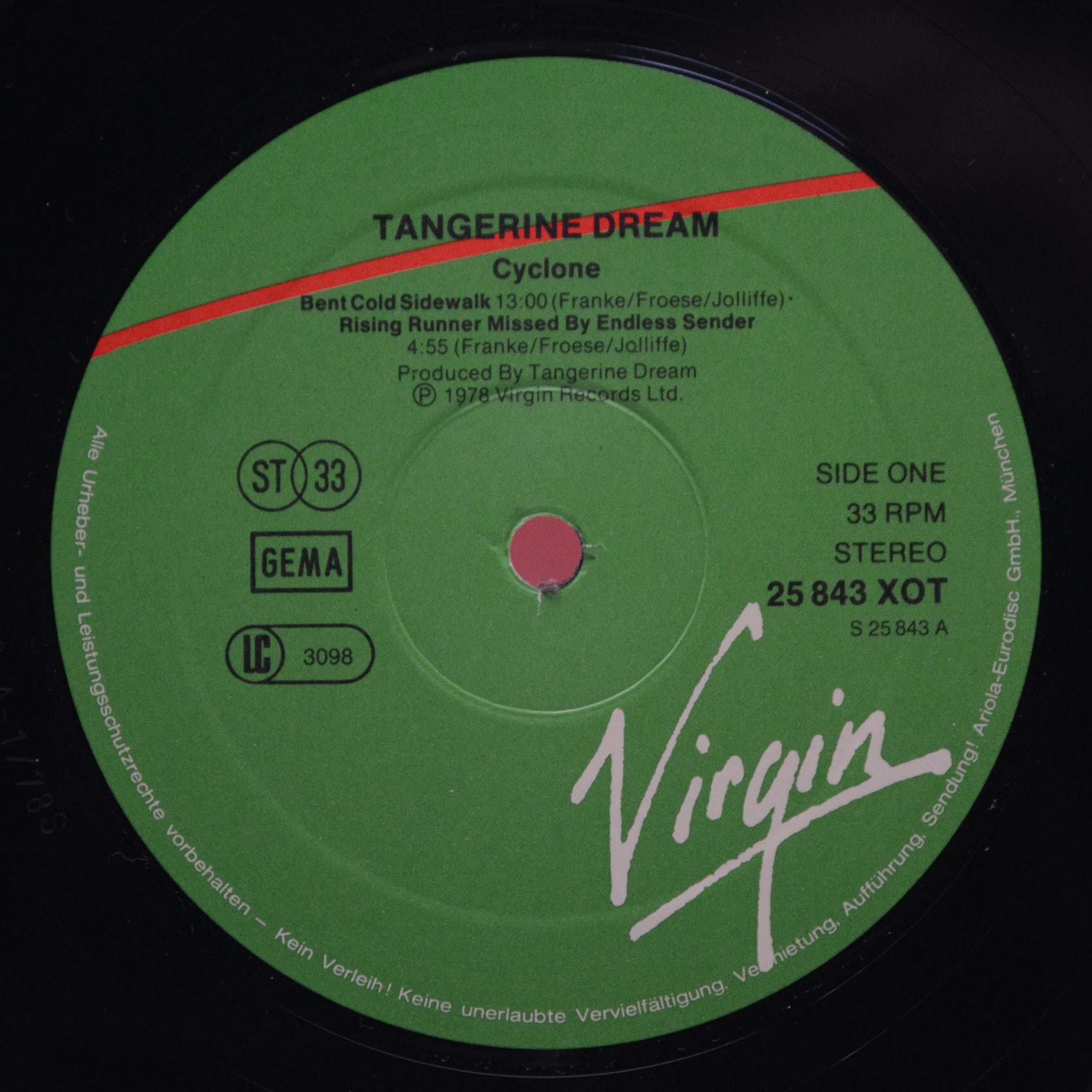 Tangerine Dream — Cyclone, 1978