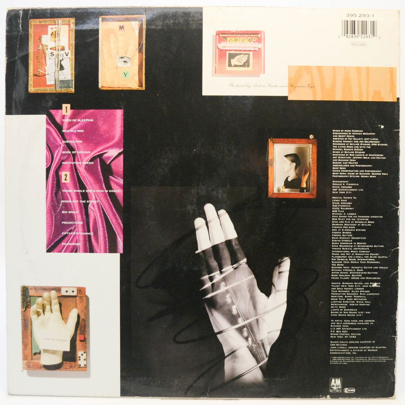 Suzanne Vega — Days Of Open Hand, 1990