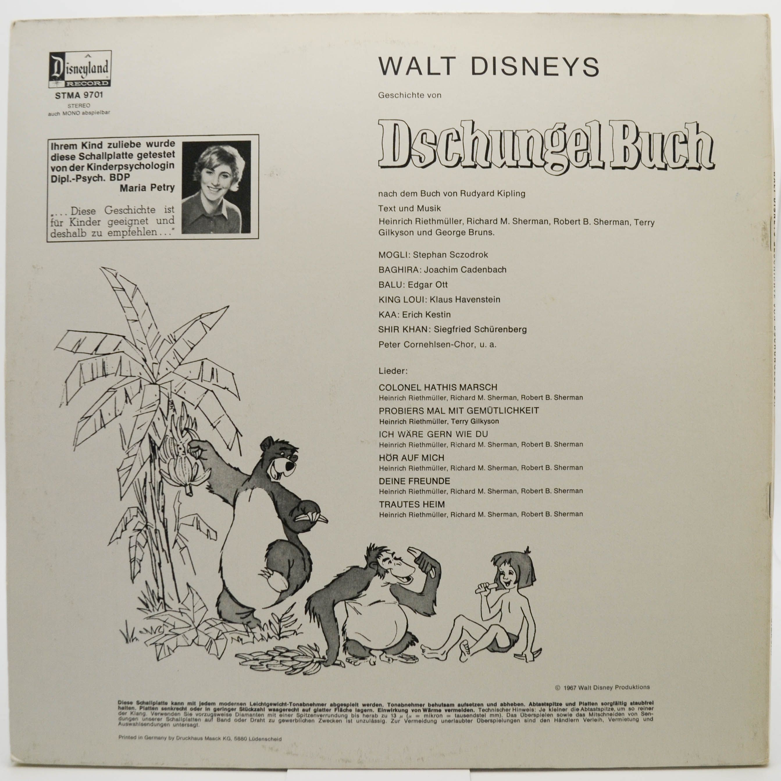 Walt Disney — Dschungel Buch (booklet), 1972