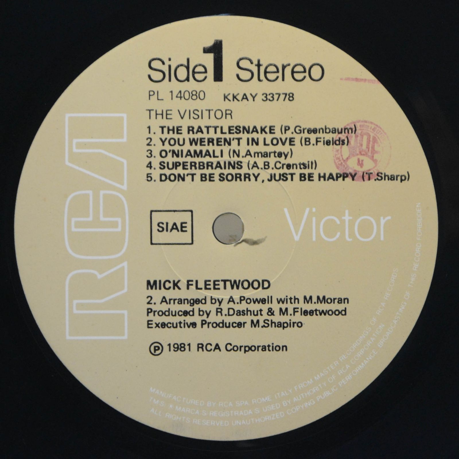 Mick Fleetwood — The Visitor, 1981