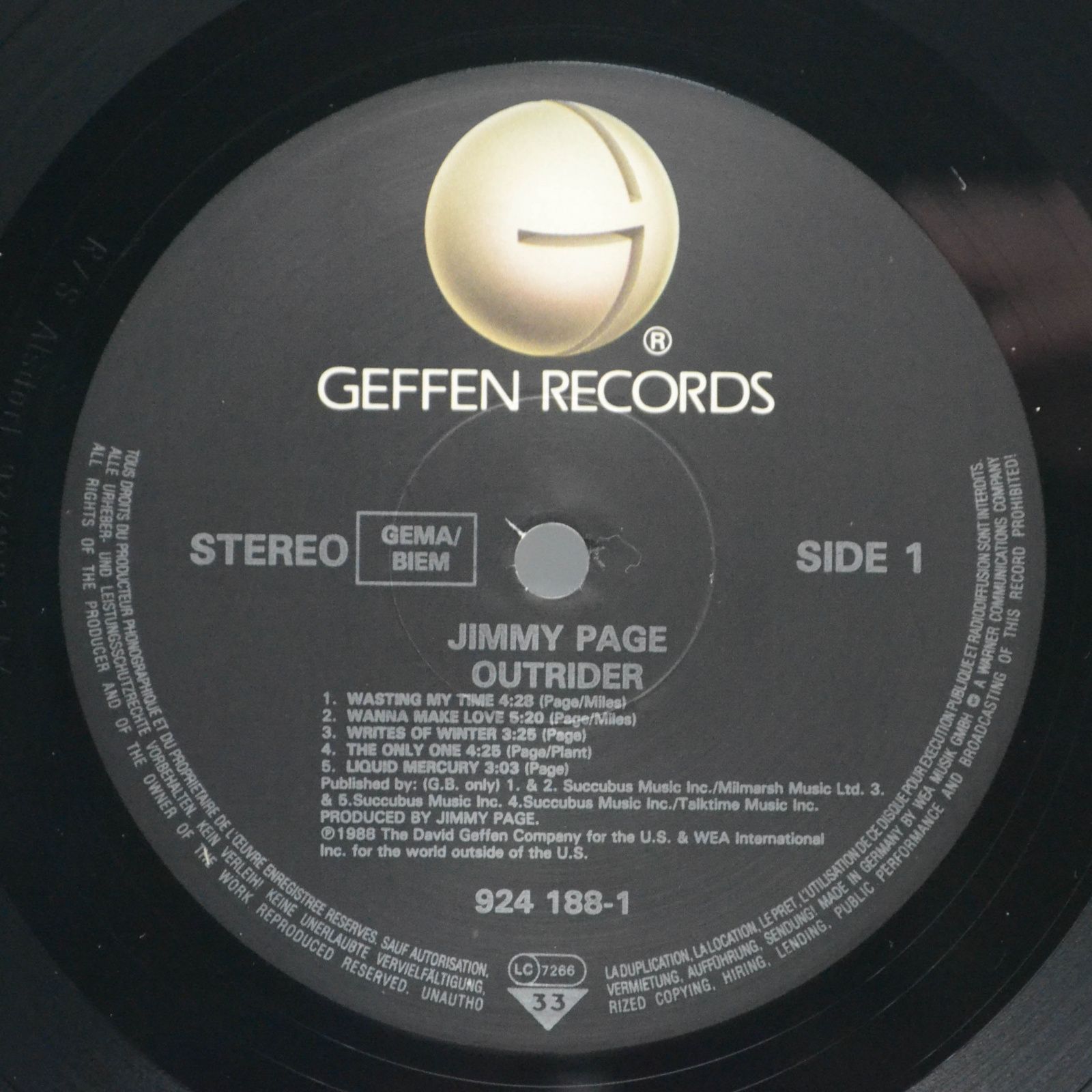 Jimmy Page — Outrider, 1988