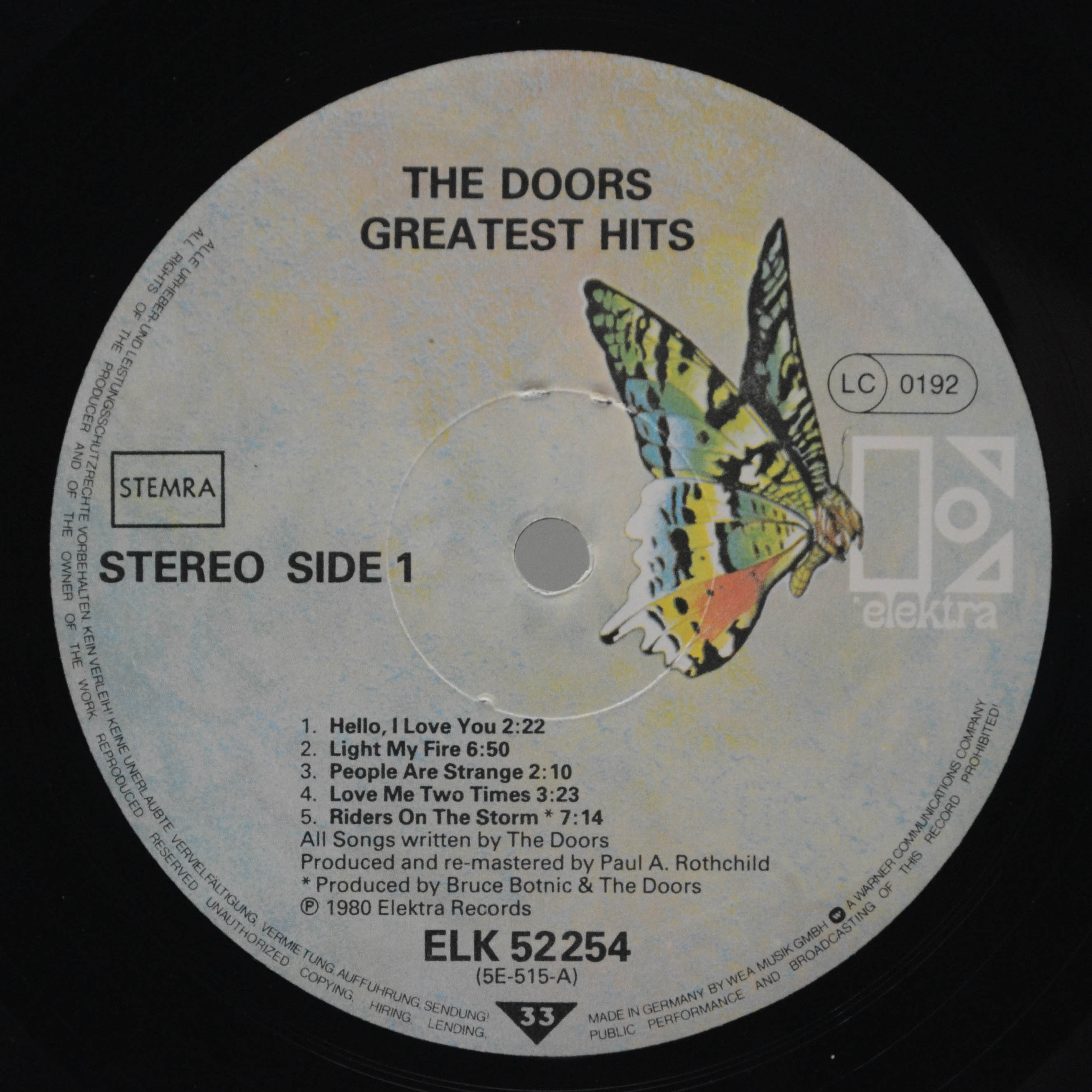 Doors — Greatest Hits, 1980