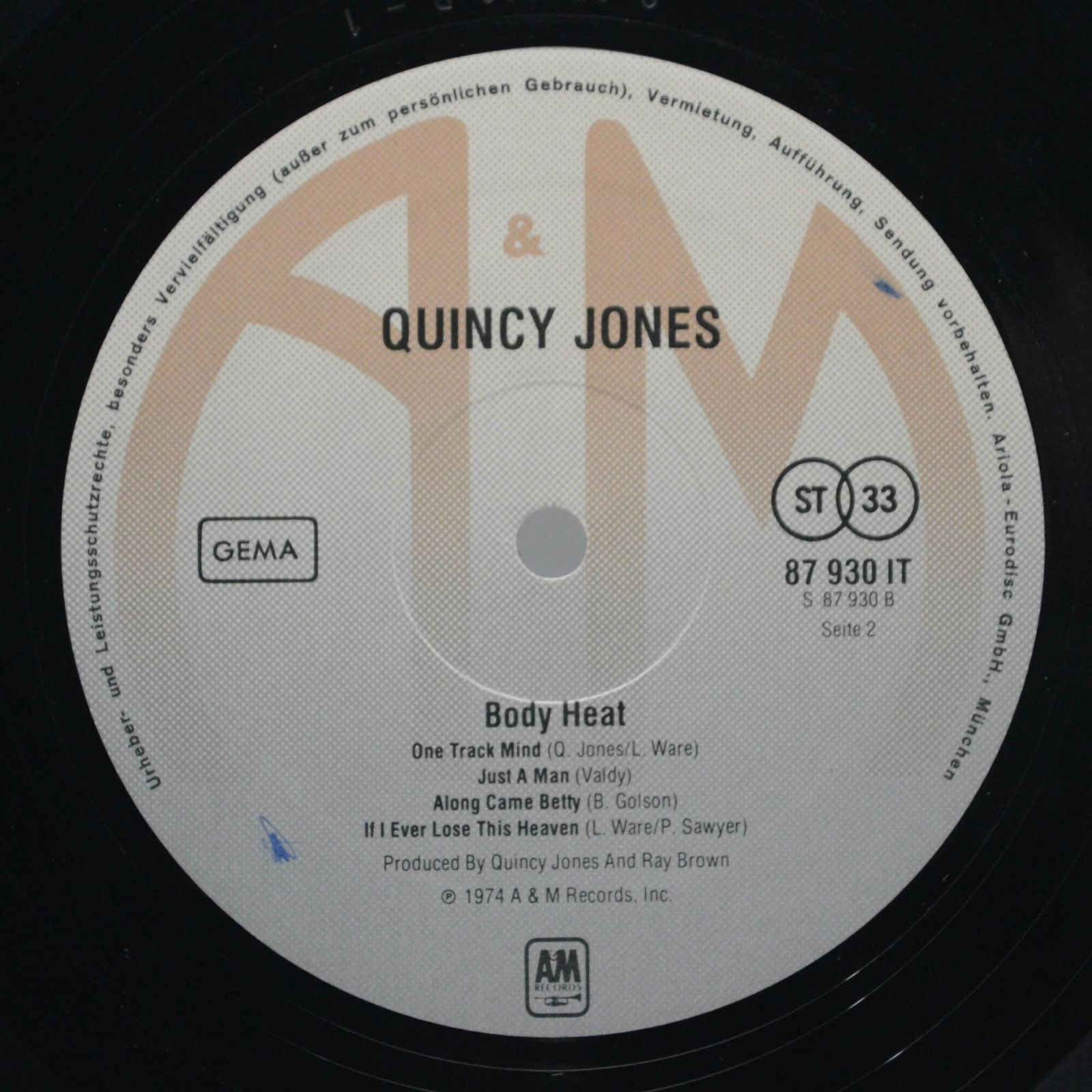 Quincy Jones — Body Heat, 1974