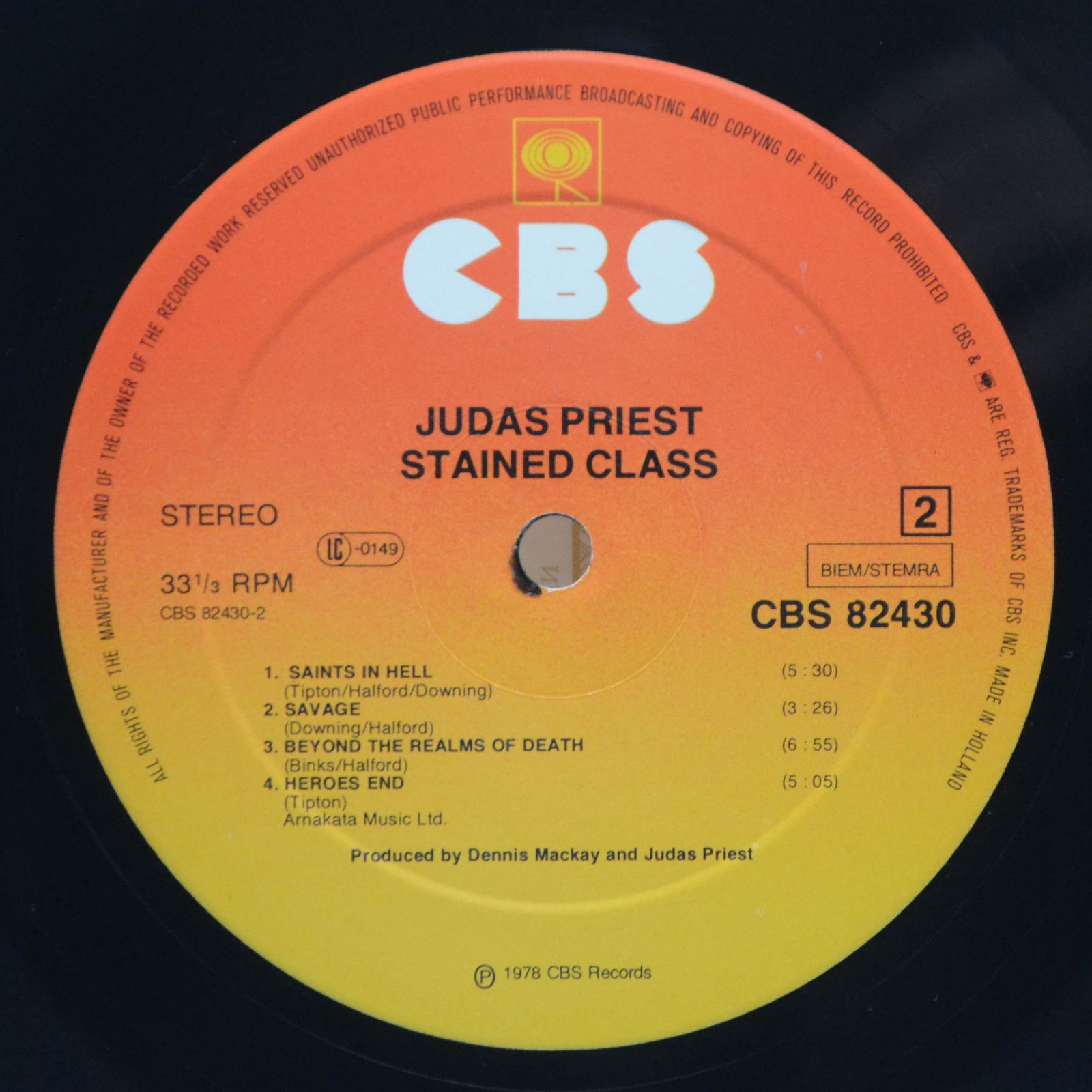 Judas Priest — Stained Class, 1978