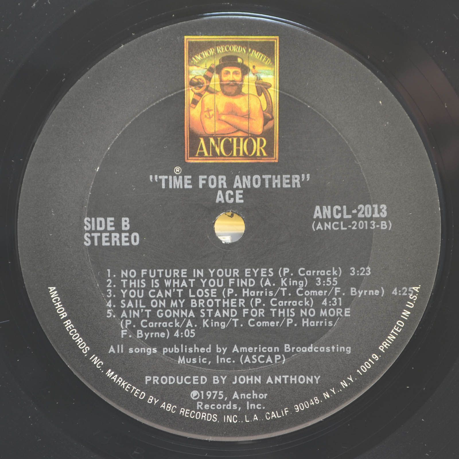 Ace — Time For Another (USA), 1975