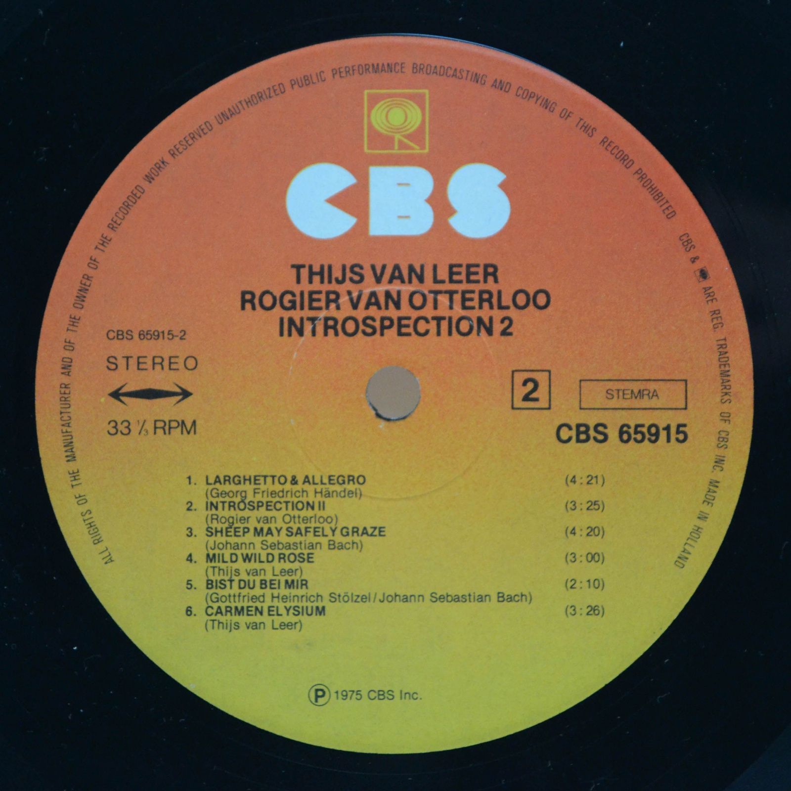 Thijs van Leer — Introspection 2, 1975