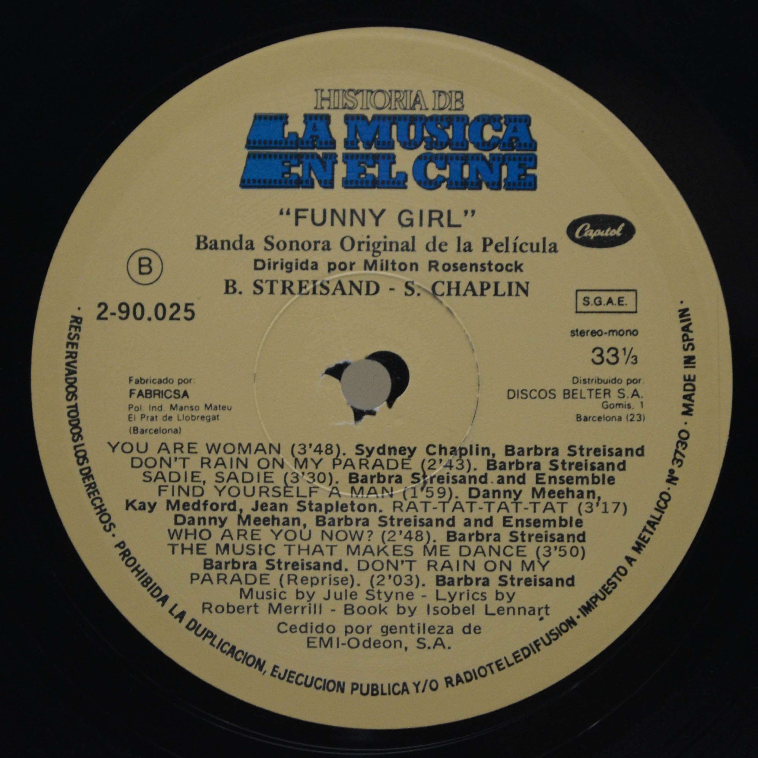 Barbra Streisand, Sydney Chaplin — Funny Girl, 1982