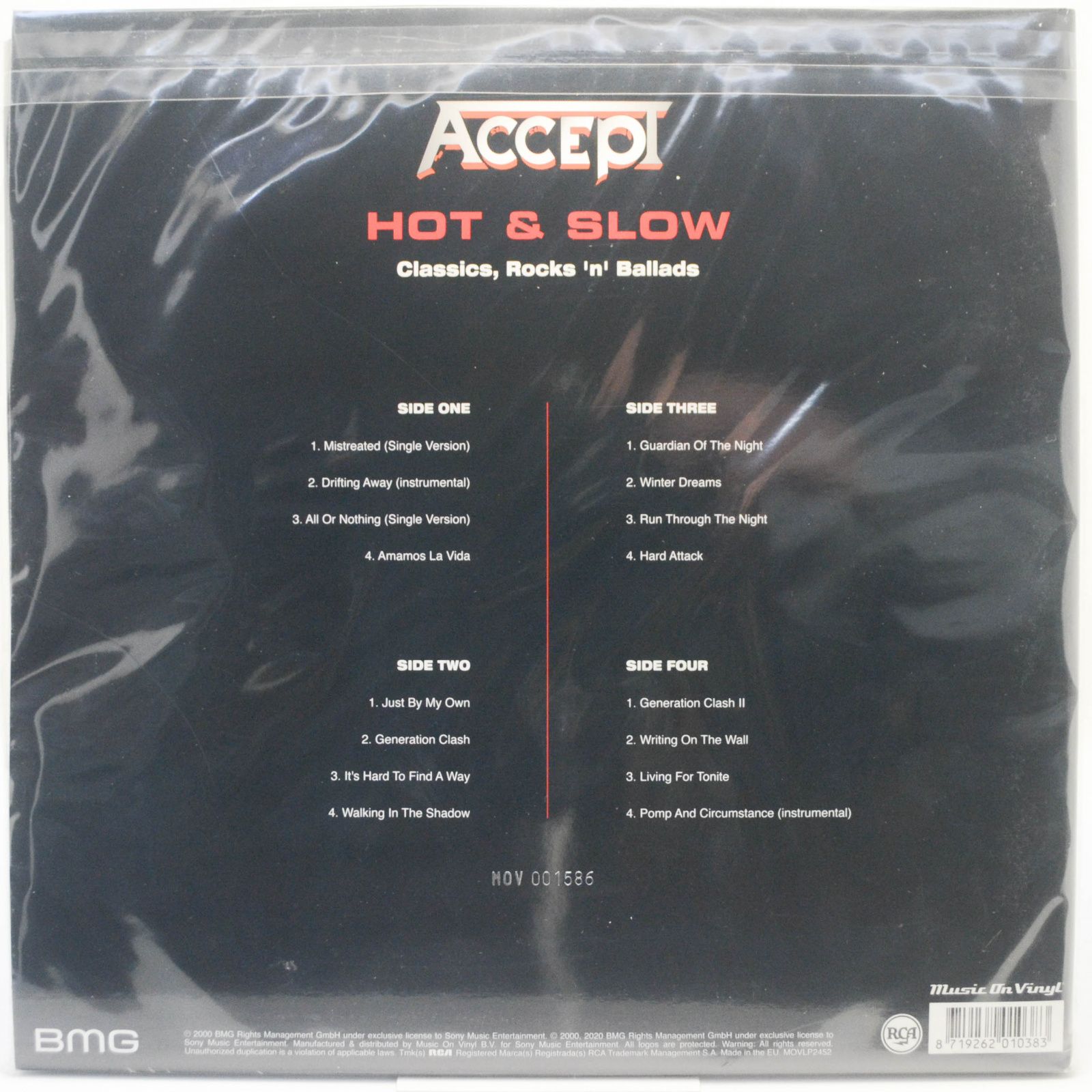 Accept — Classics, Rocks 'n' Ballads - Hot & Slow (2LP), 2000